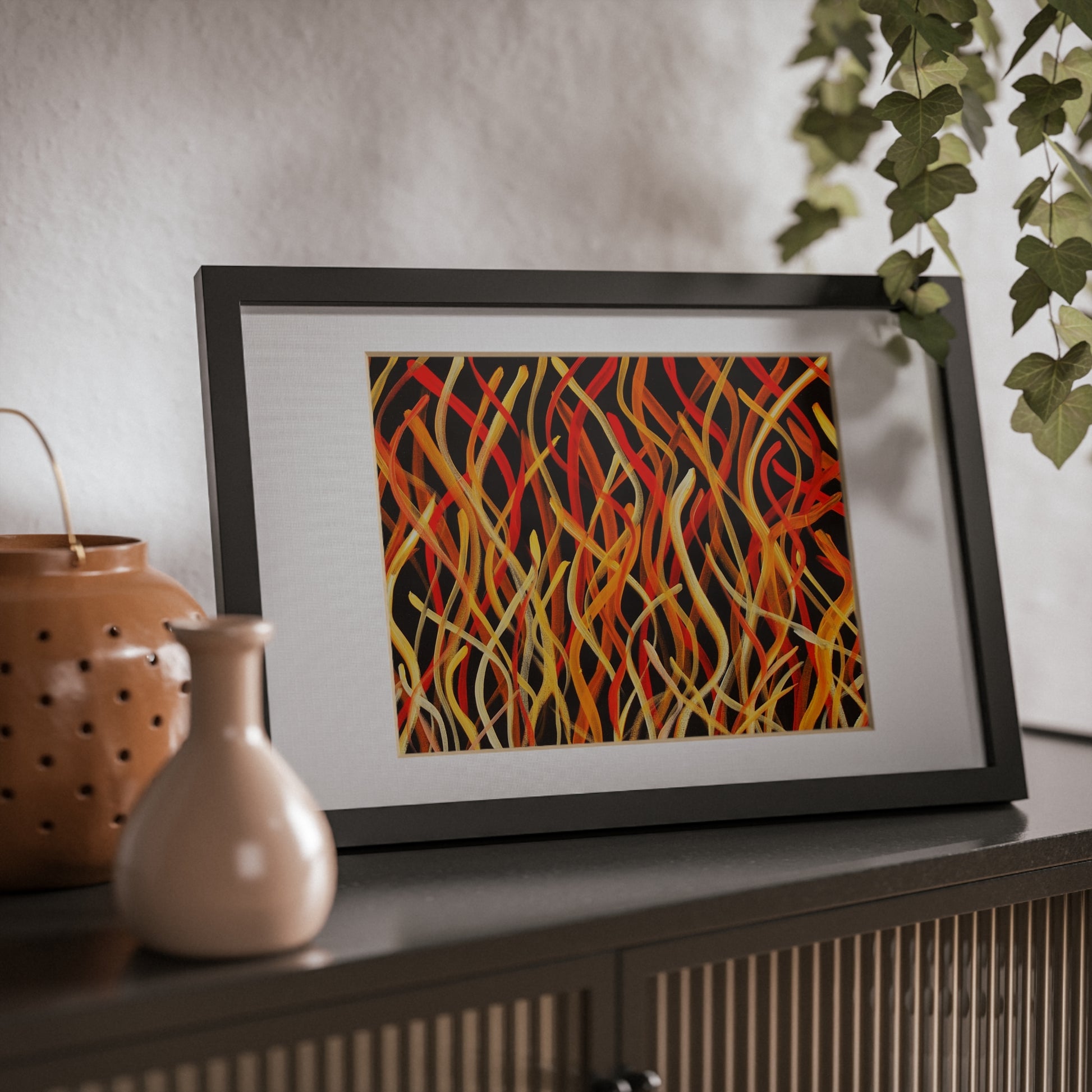 Framed Print - The Burn Off