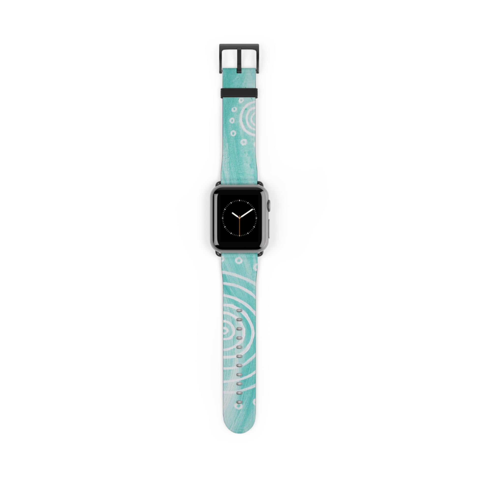 Boho Chic Watch Band - Turquoise Swirl Design