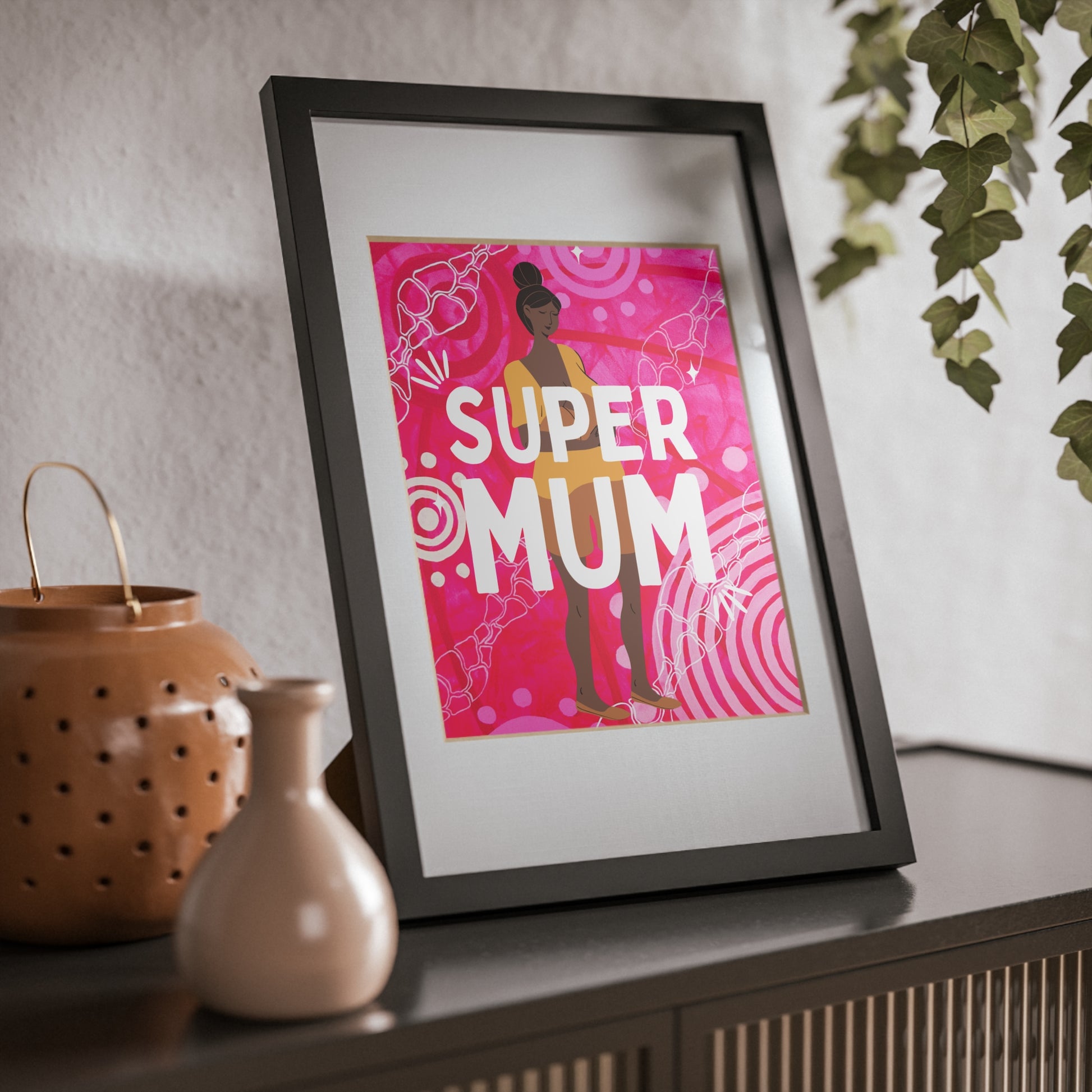 Framed Print - Super Mum