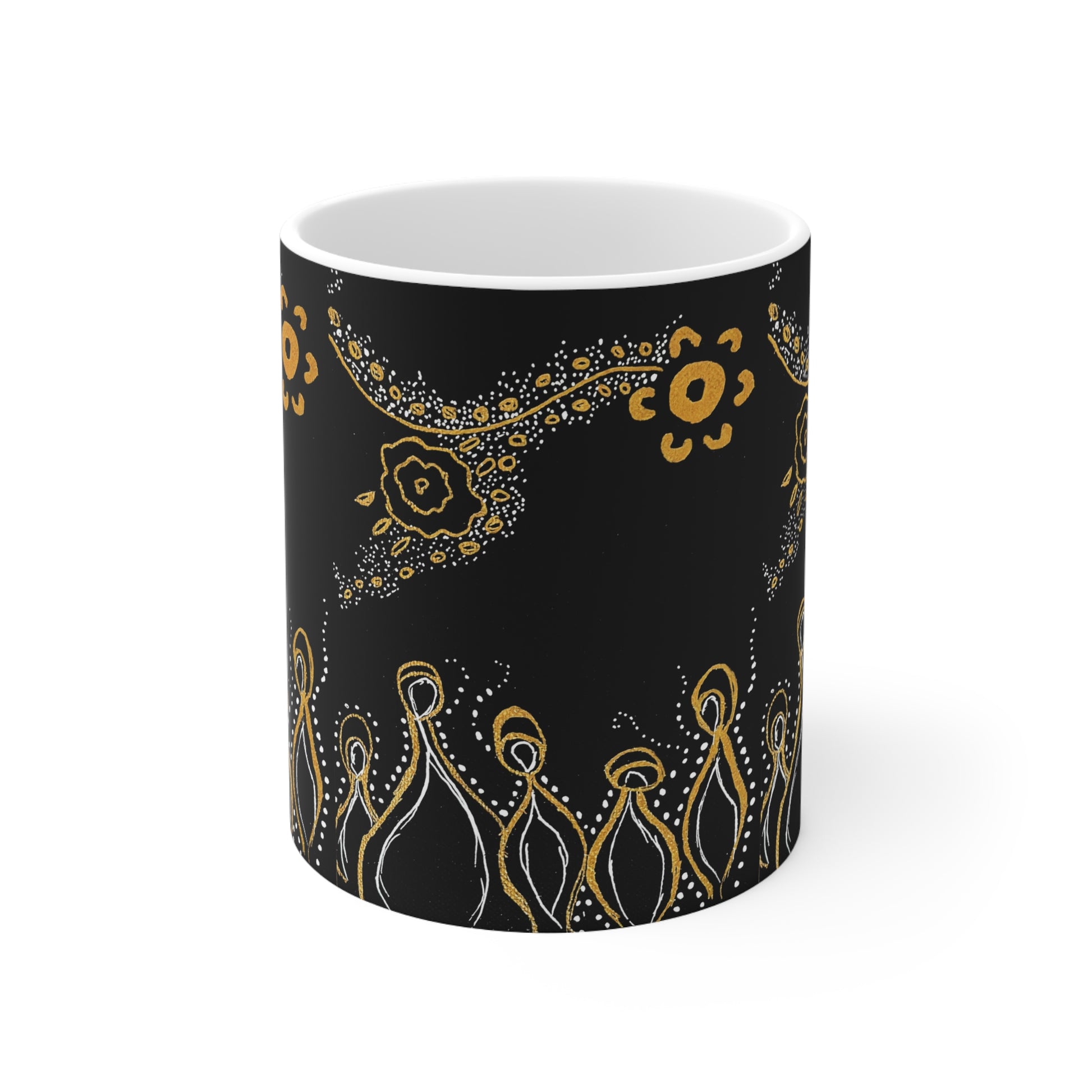 Ceramic Coffee Mug - Ancestors by Ebony Allen