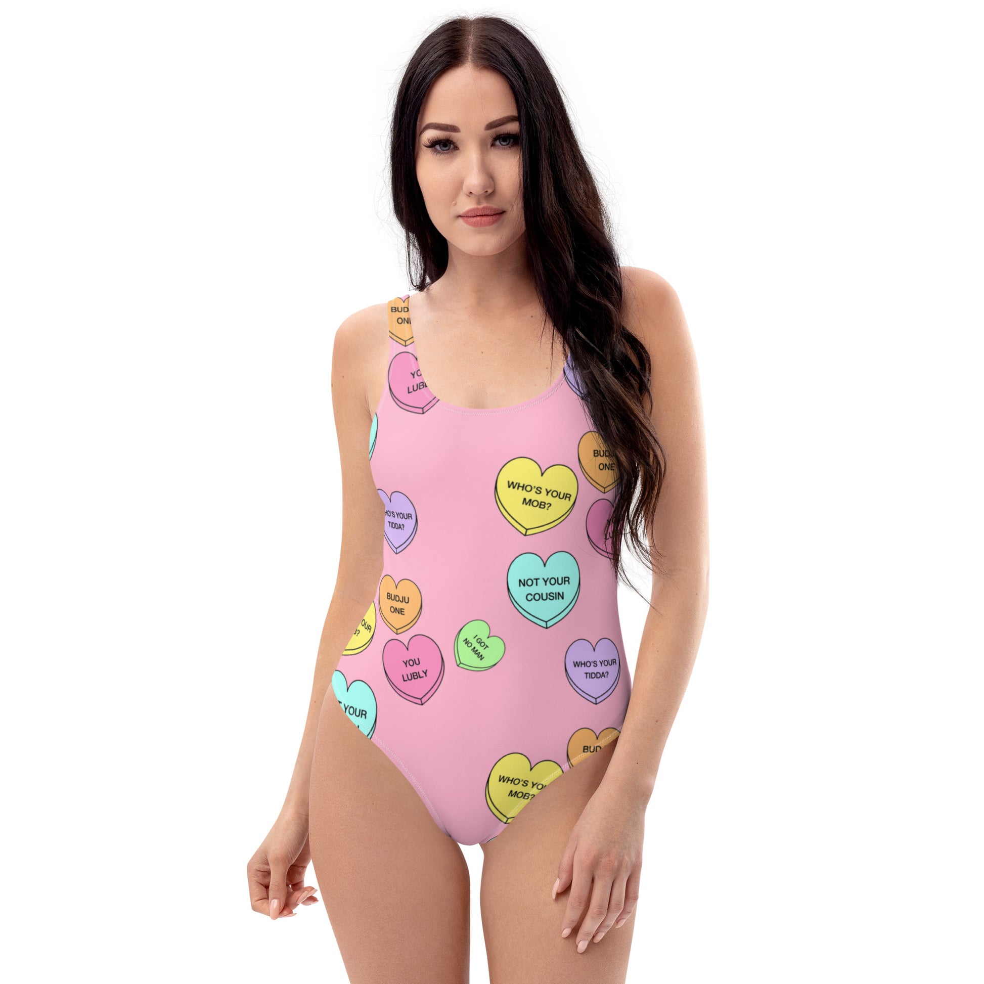 One-Piece Swimsuit (Candy Hearts) (Mob