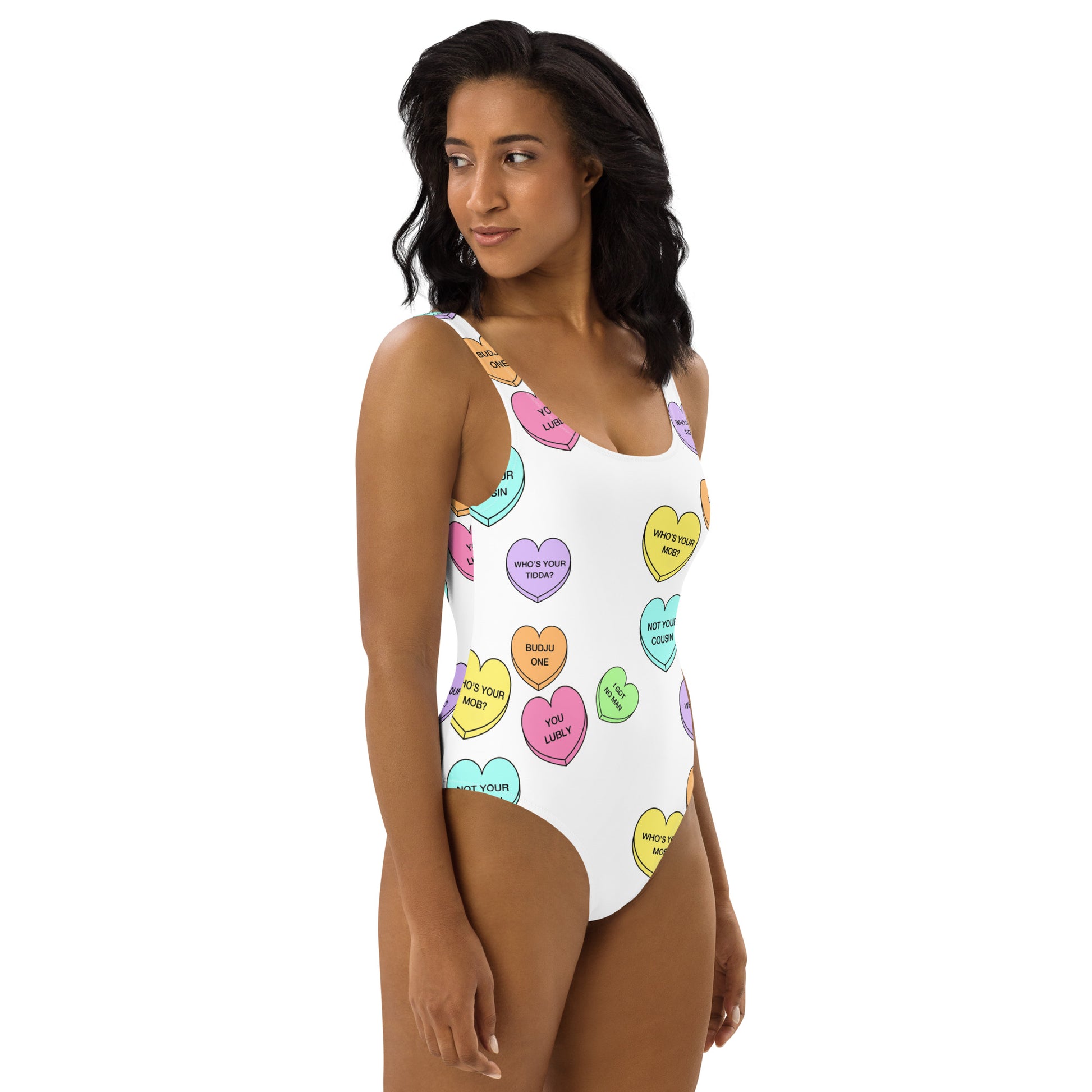 One-Piece Swimsuit (Candy Hearts) (Mob Only)