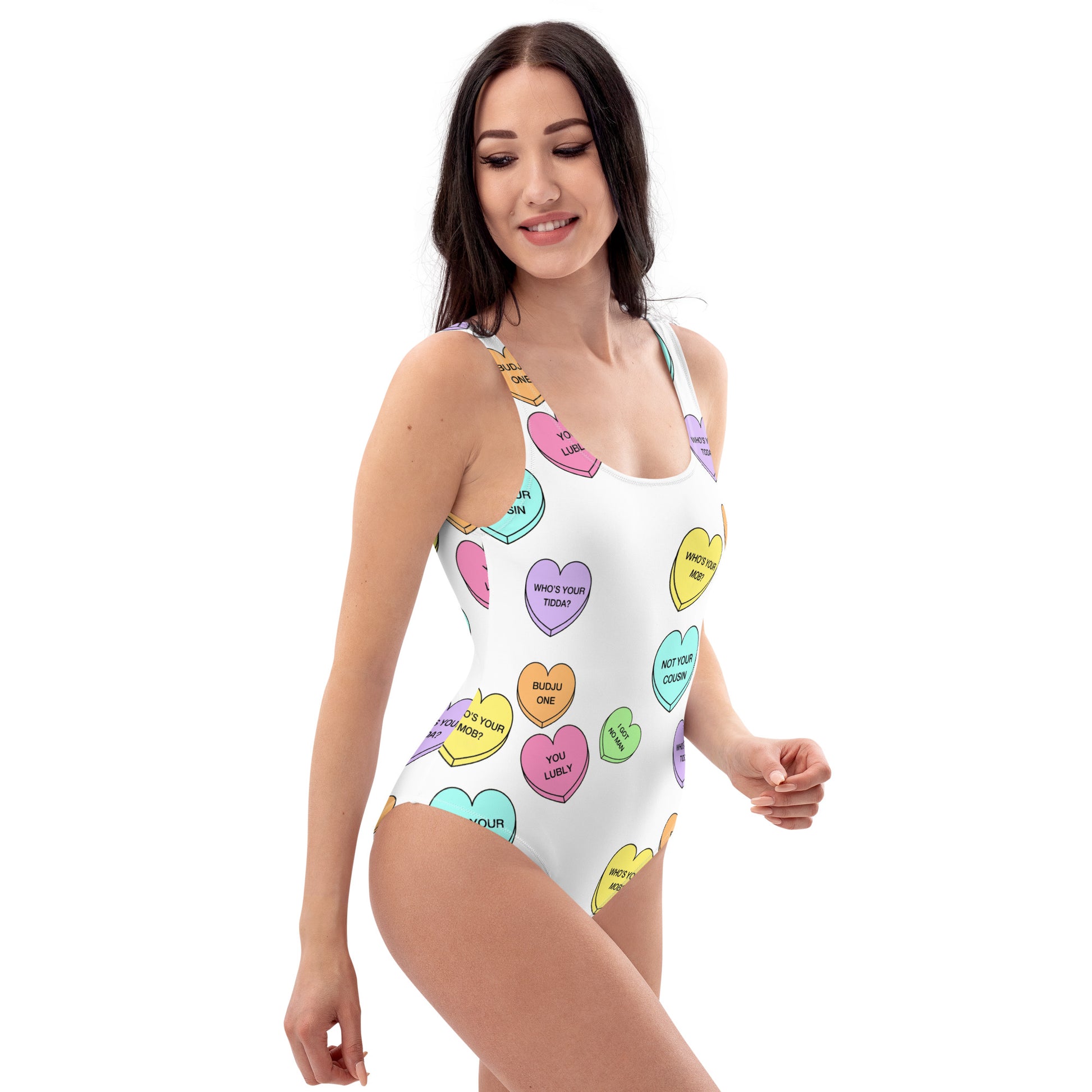 One-Piece Swimsuit (Candy Hearts) (Mob Only)