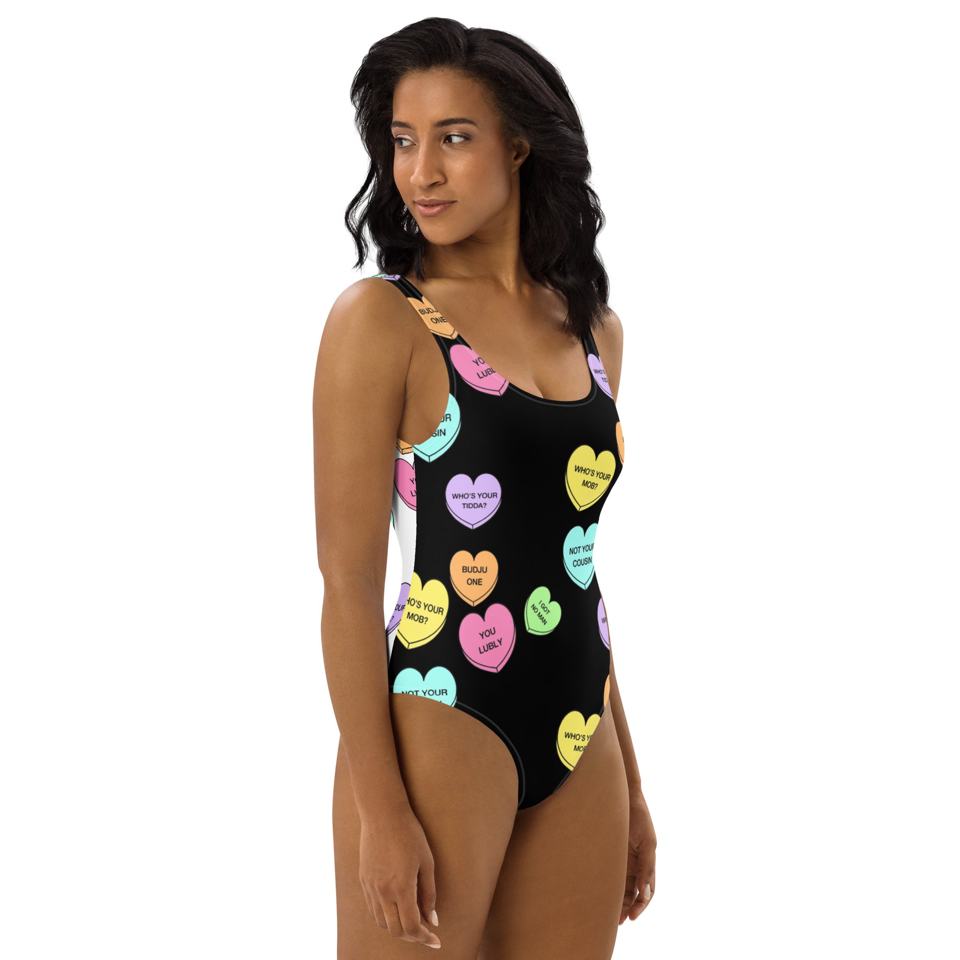 One-Piece Swimsuit (Candy Hearts) (Mob Only)