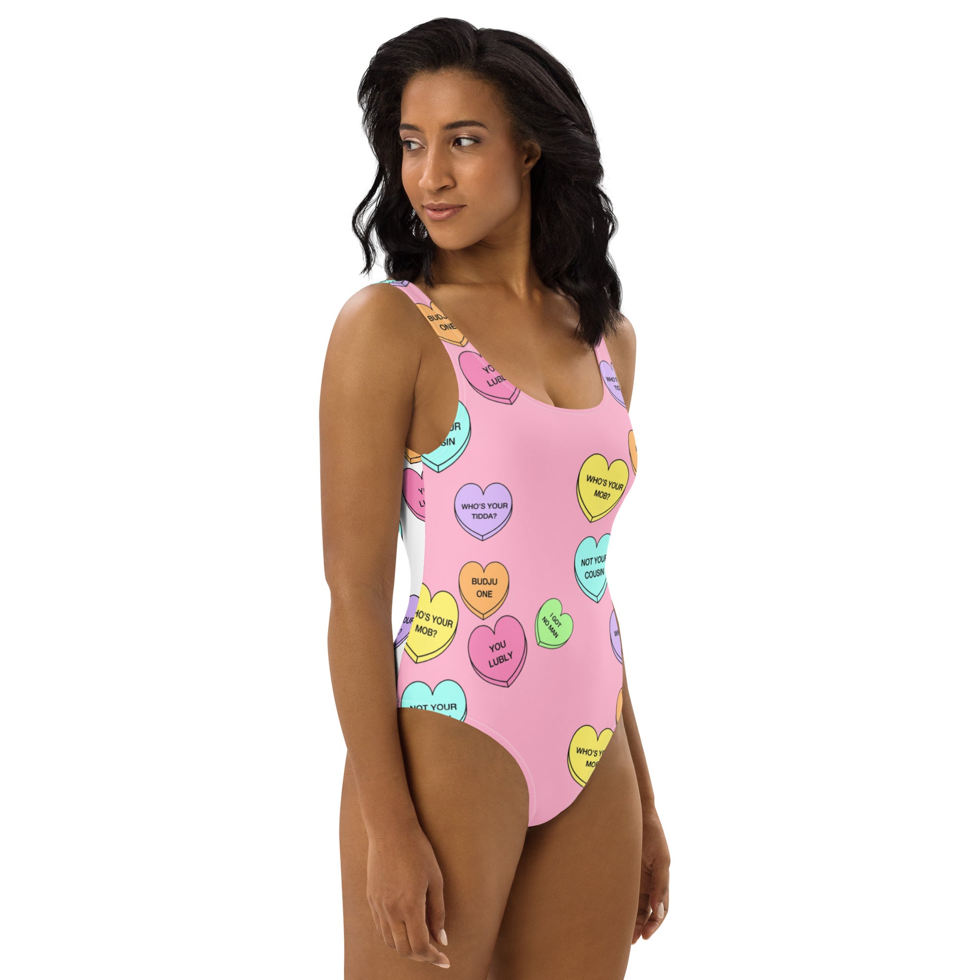 One-Piece Swimsuit  (Candy Hearts) (Mob