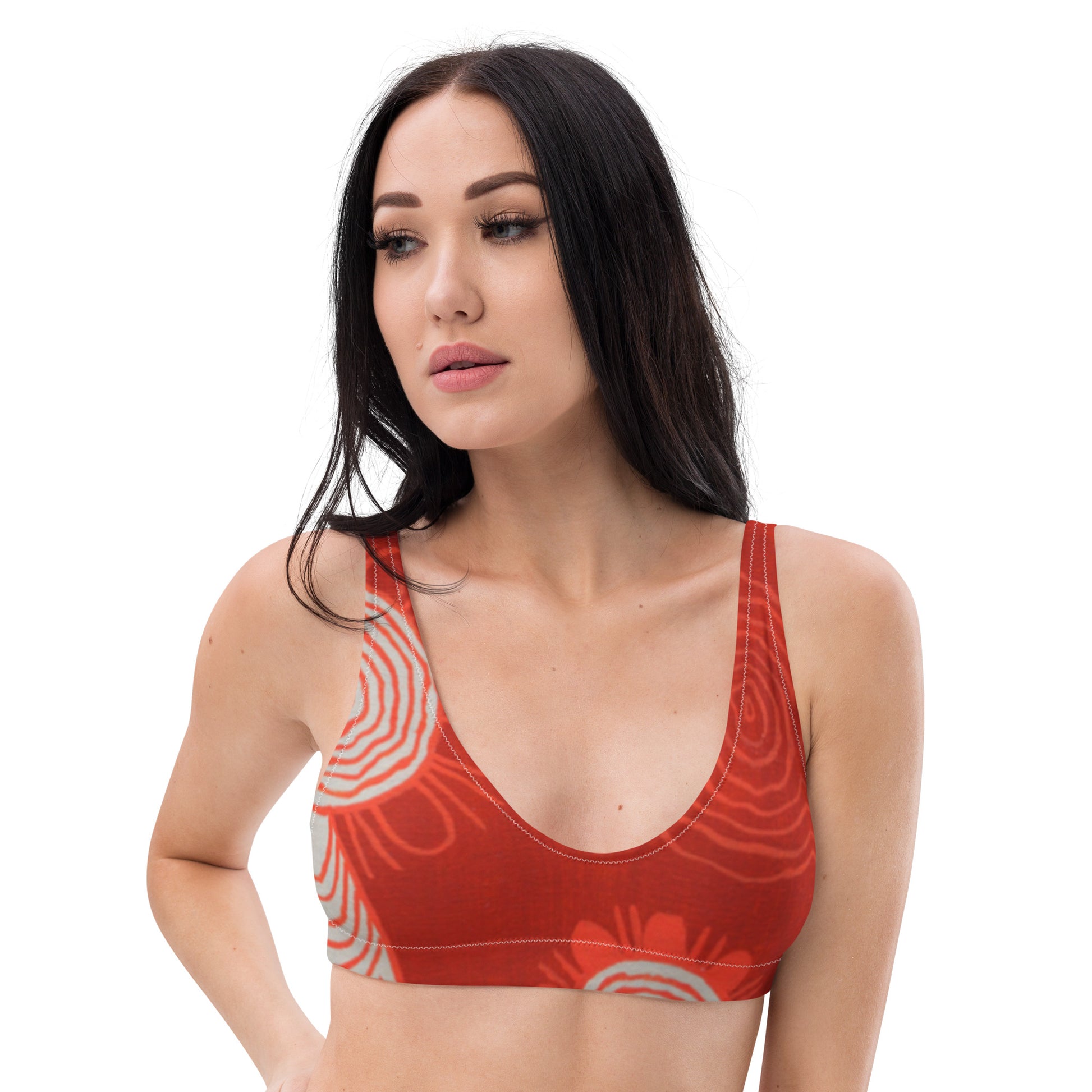 All-Over Print Recycled Padded Bikini Top