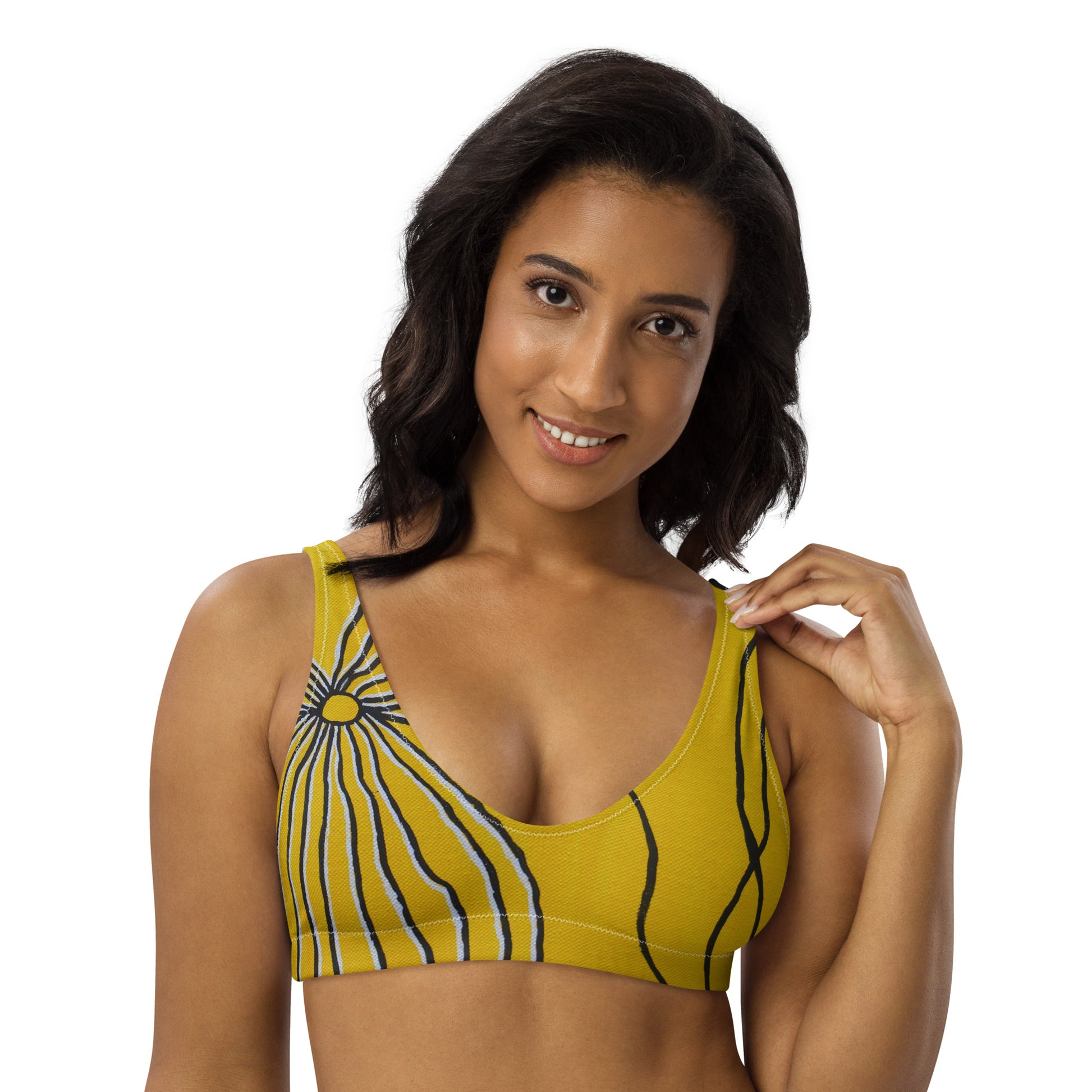 All-Over Print Recycled Padded Bikini Top