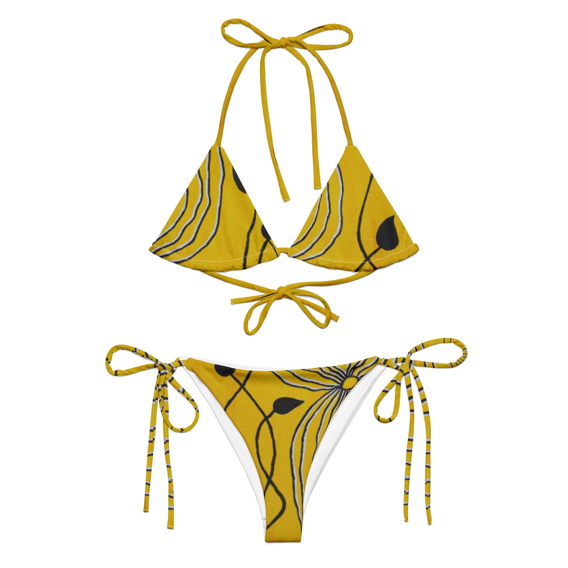 All-Over Print Recycled String Bikini