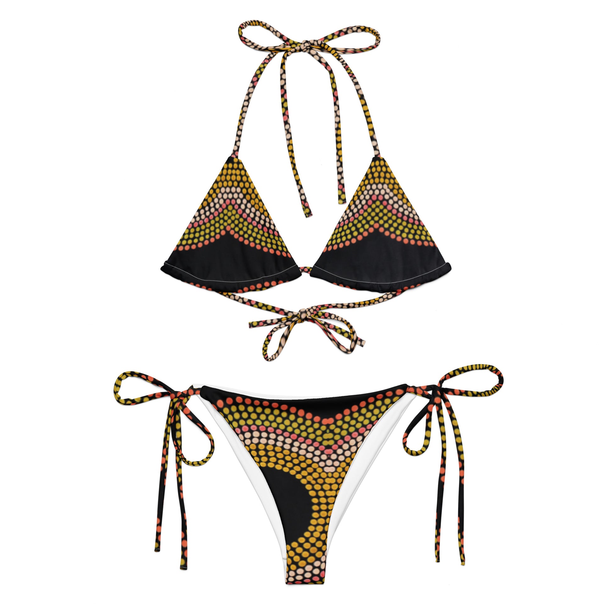 All-Over Print Recycled String Bikini