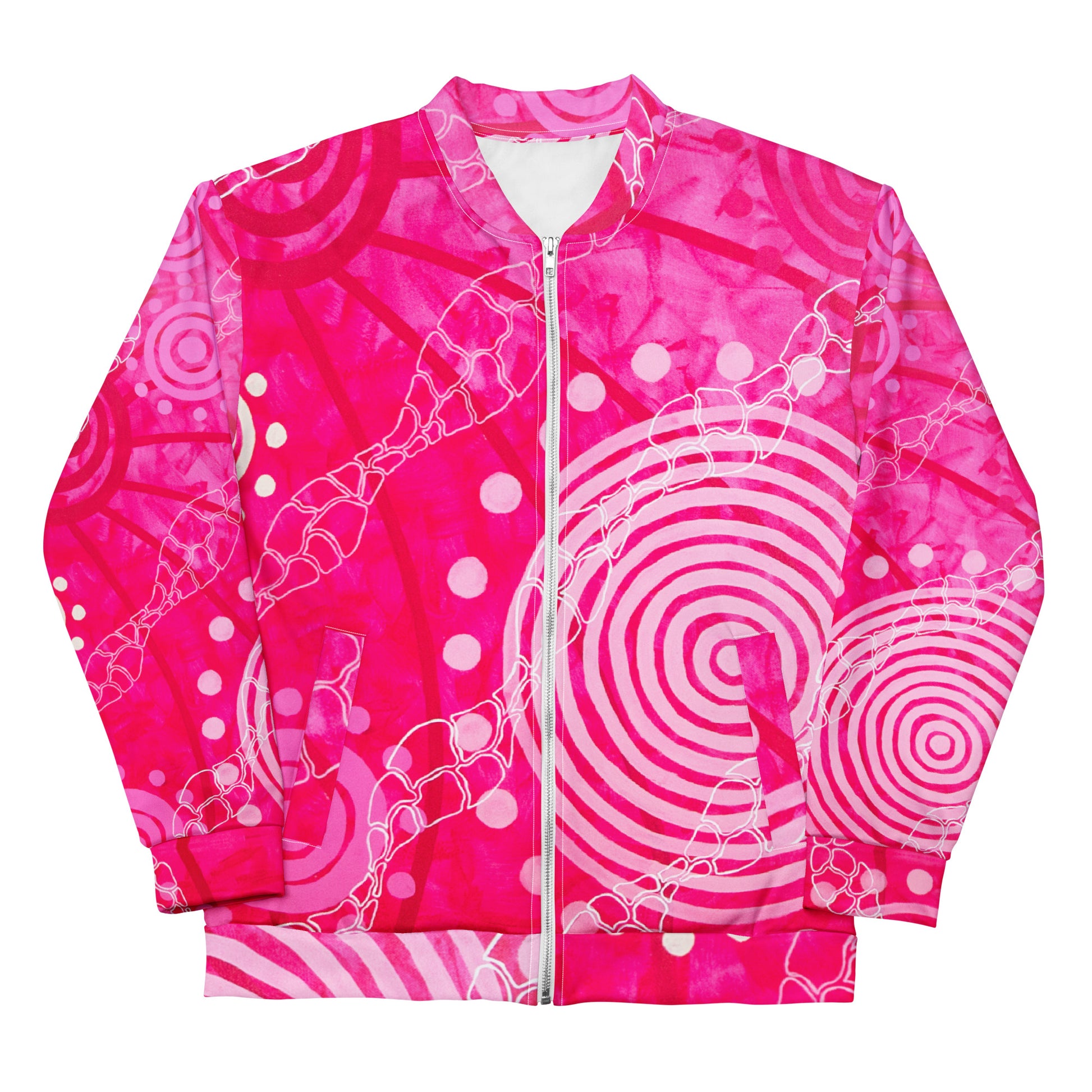 Unisex Bomber Jacket - Seven Sisters by Linda Davidson