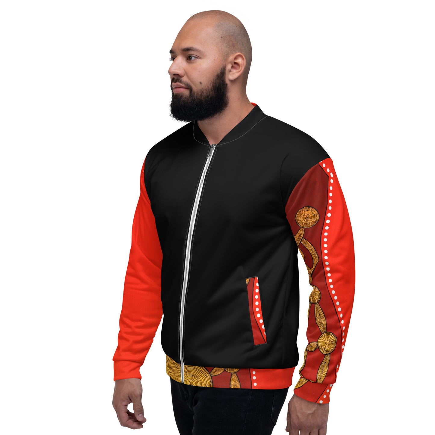 Unisex Bomber Jacket - Artwork 13 x Black