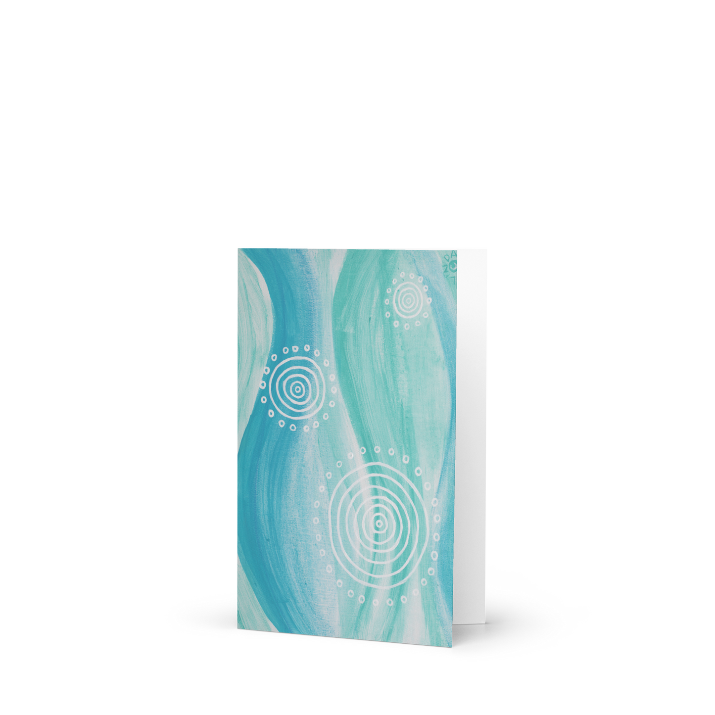 Blank Greeting Card - Ebb and Flow by Linda Davidson
