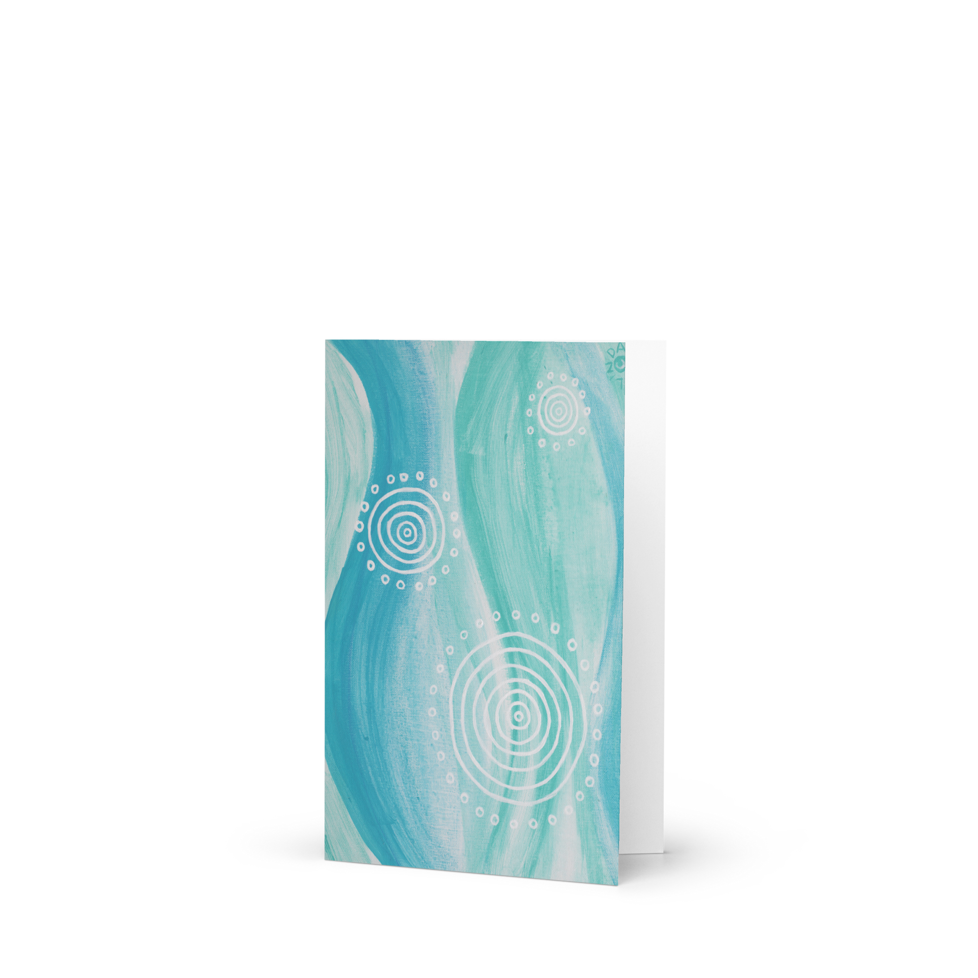 Blank Greeting Card - Ebb and Flow by Linda Davidson
