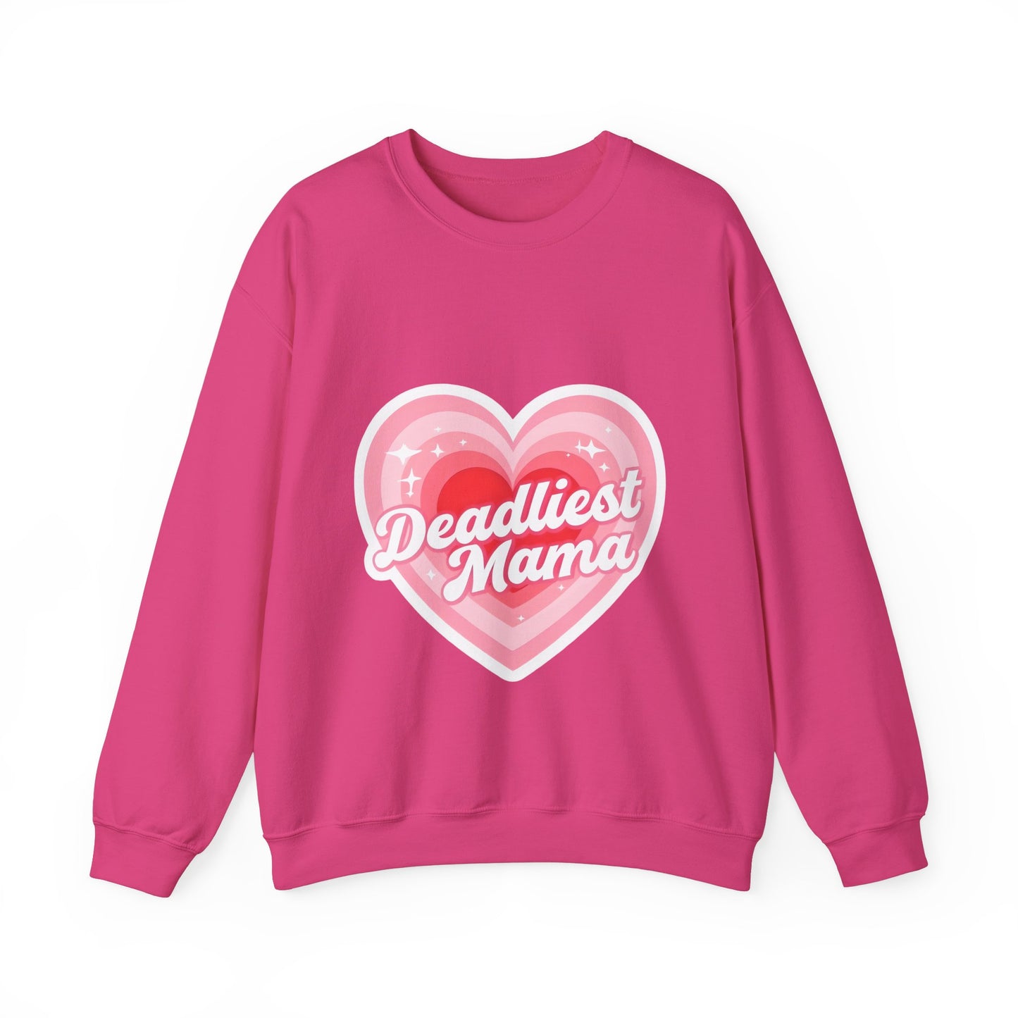 Deadliest Mama (Pink Heart) Crewneck Sweatshirt - Various Colours