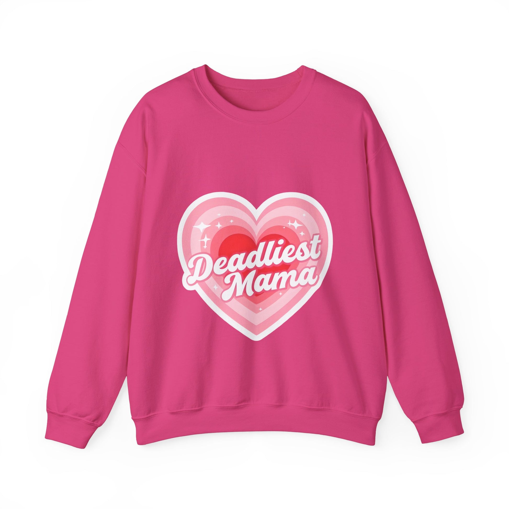 Deadliest Mama (Pink Heart) Crewneck Sweatshirt - Various Colours