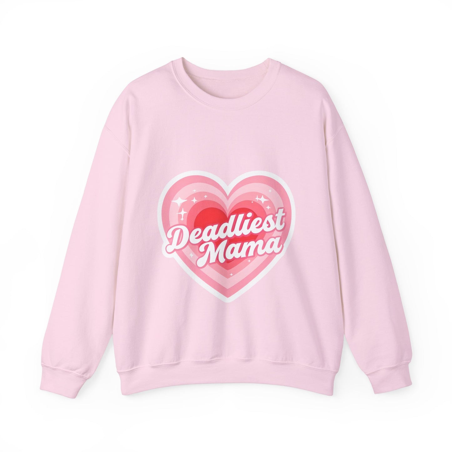 Deadliest Mama (Pink Heart) Crewneck Sweatshirt - Various Colours