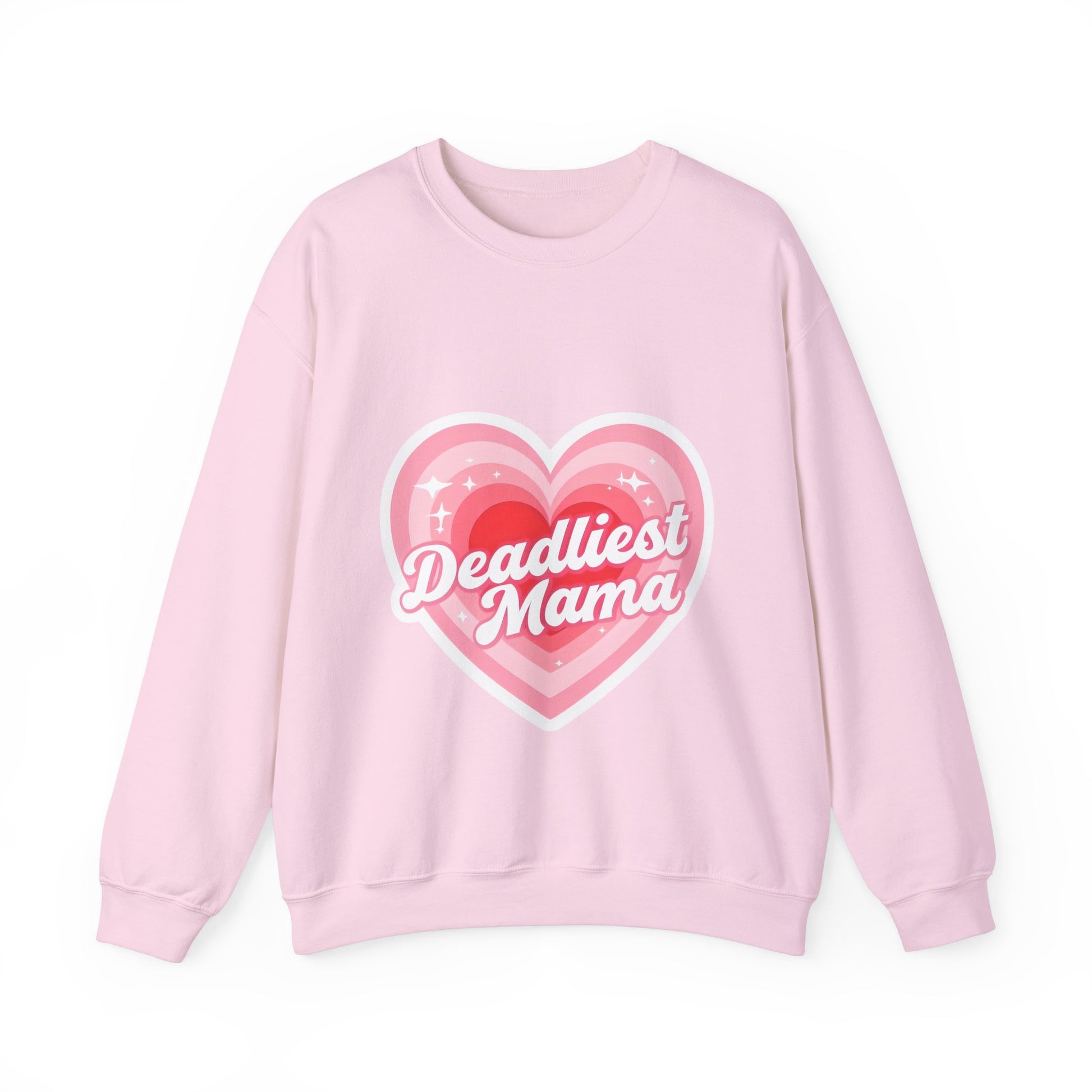 Deadliest Mama (Pink Heart) Crewneck Sweatshirt - Various Colours