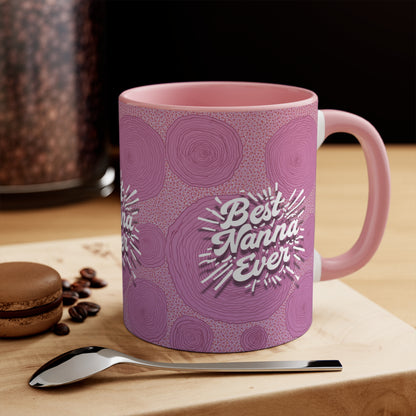 Best Nanna Ever Mug in Pink