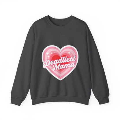 Deadliest Mama (Pink Heart) Crewneck Sweatshirt - Various Colours