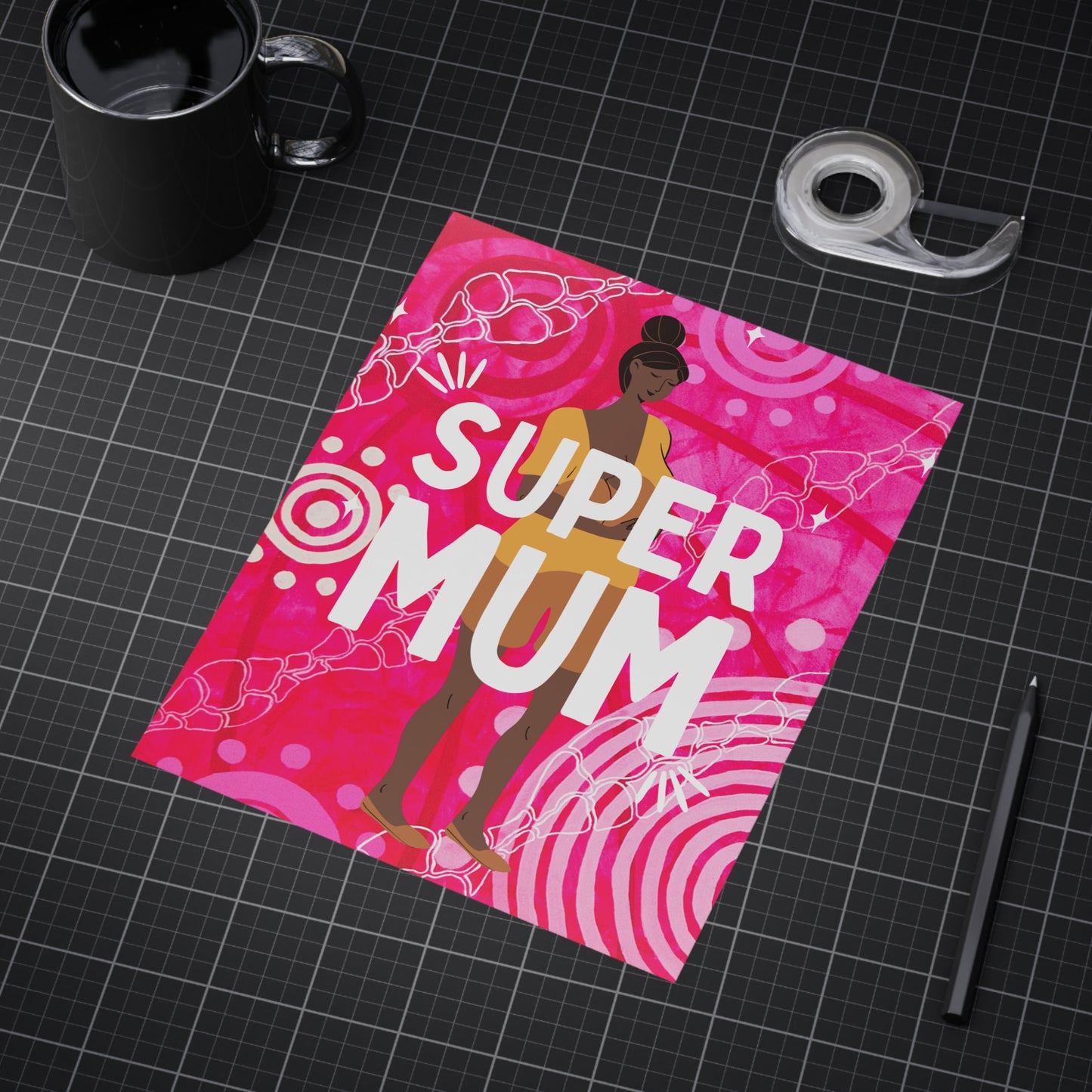 Small Unframed Prints - Super Mum