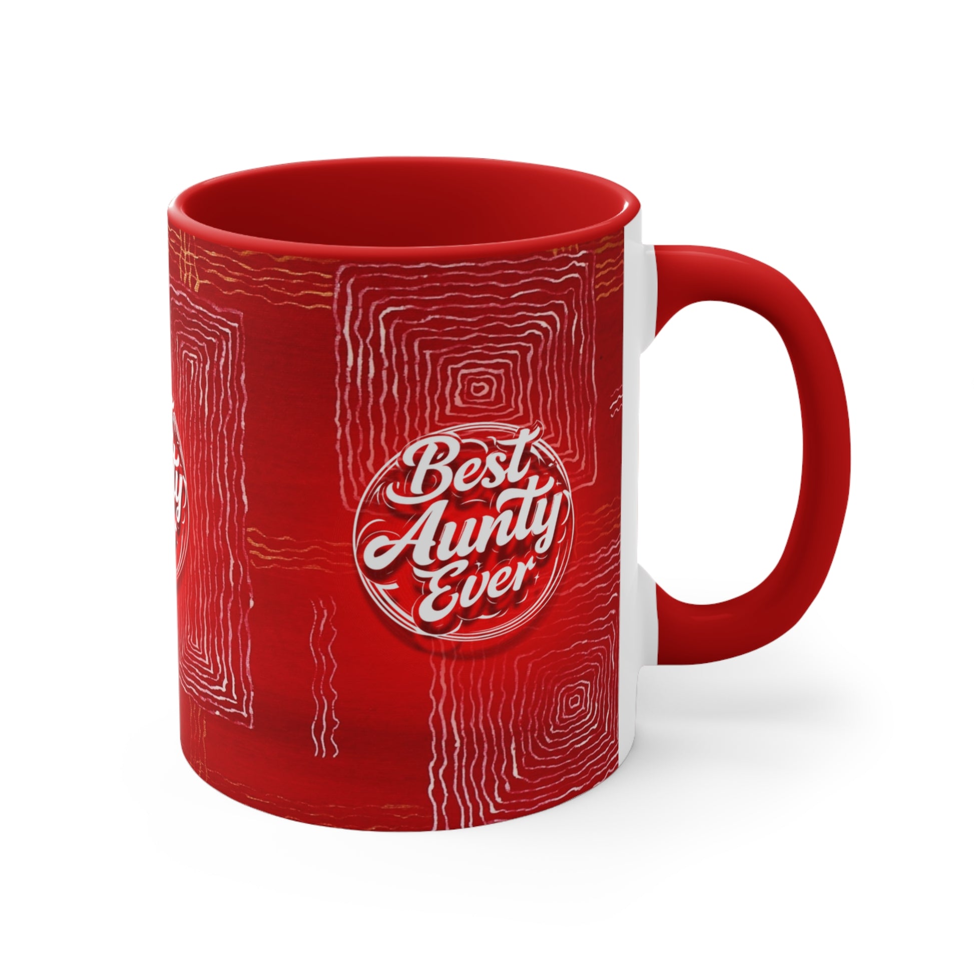 Best Aunty Ever Mug in Red