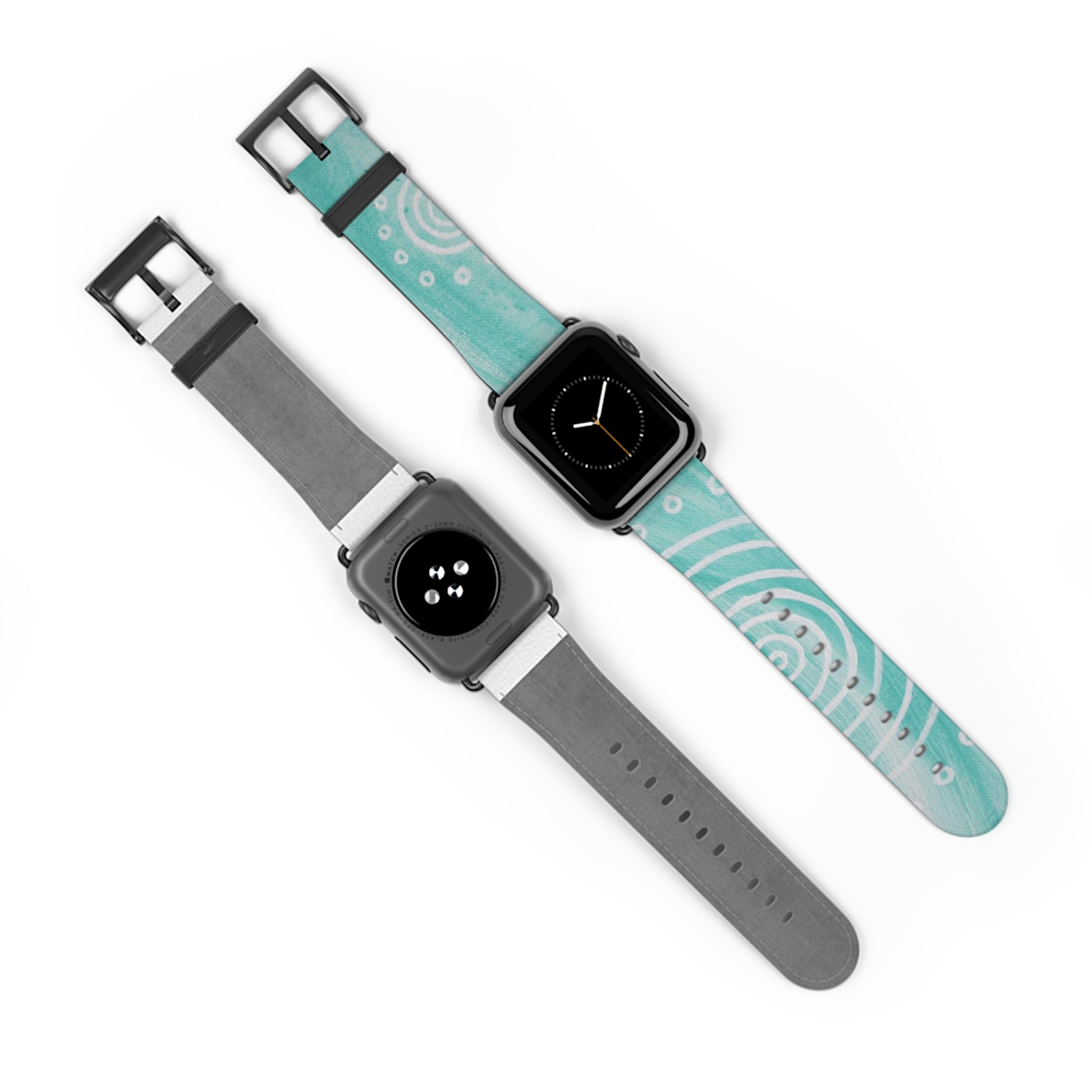 Boho Chic Watch Band - Turquoise Swirl Design