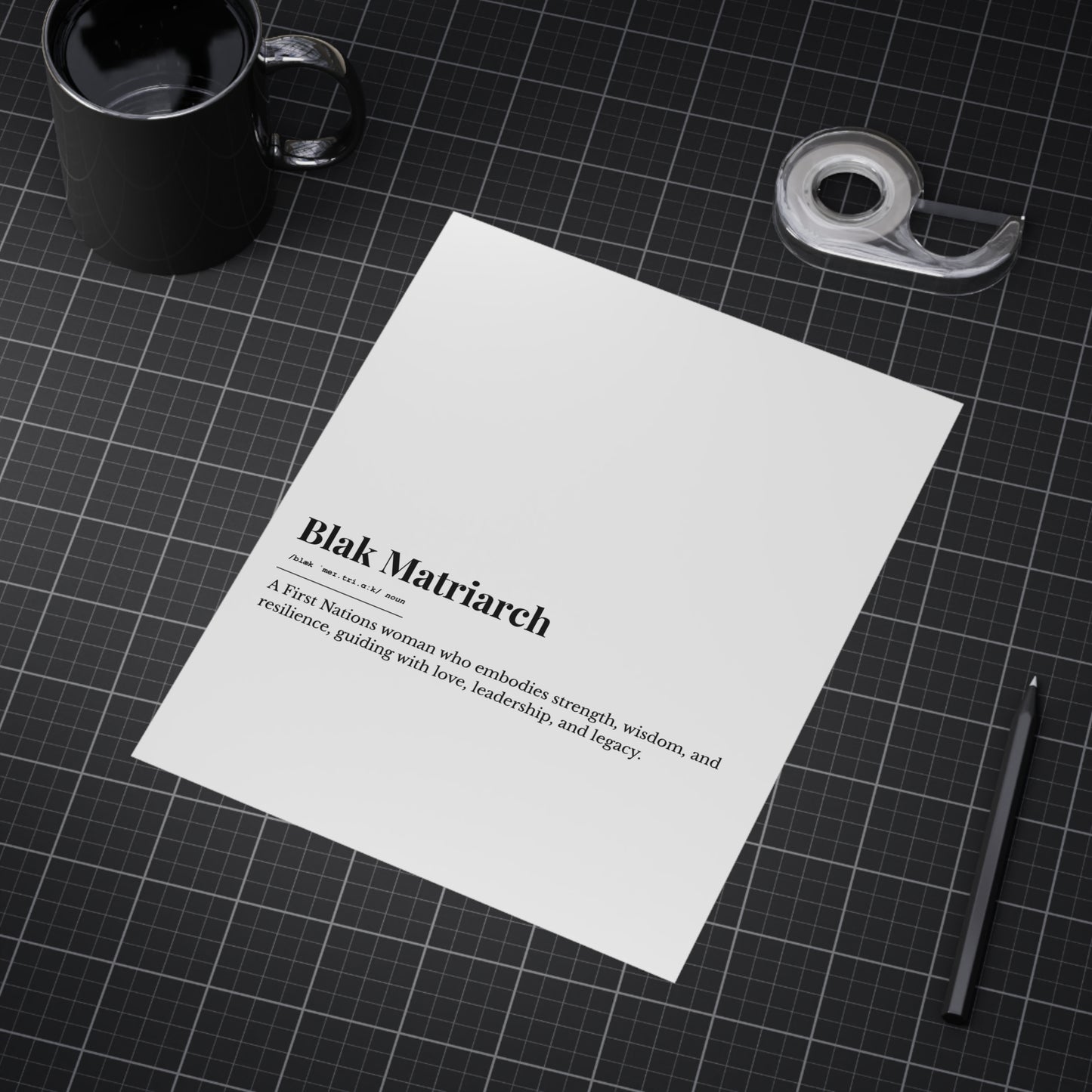 Small Unframed Prints - Blak Matriarch