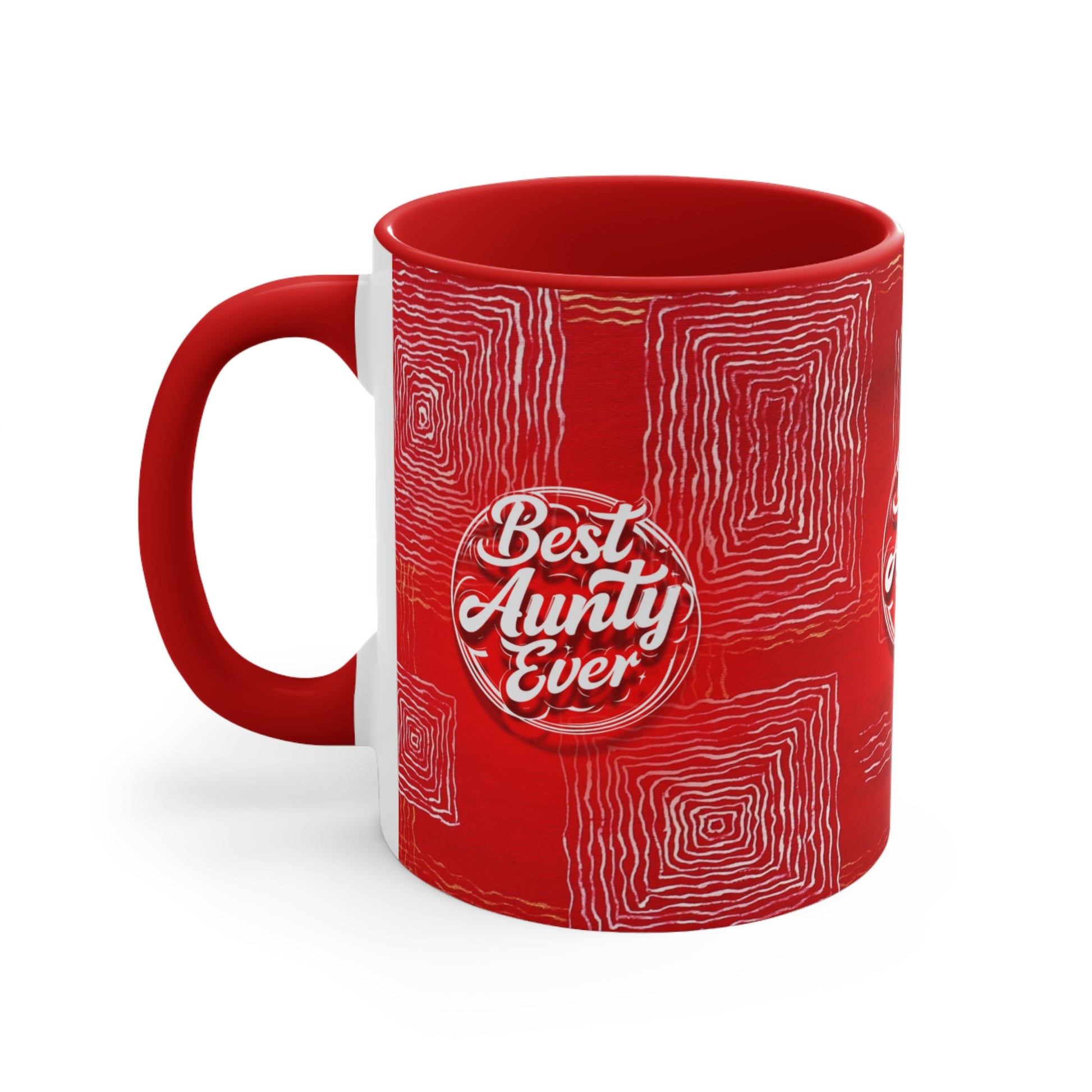 Best Aunty Ever Mug in Red