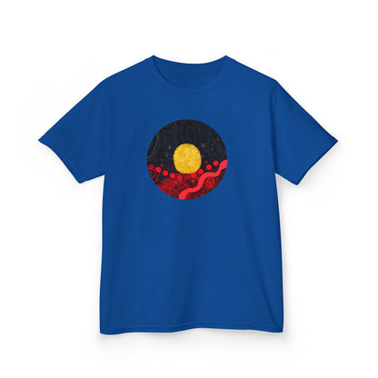 Aboriginal Flag Artwork - Kids Heavy Cotton™ Tee (Circle)