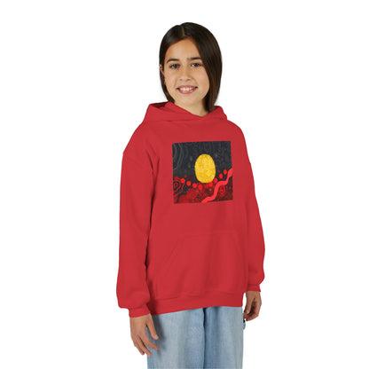 Aboriginal Flag Artwork - Kids Hoodie (Rectangle)
