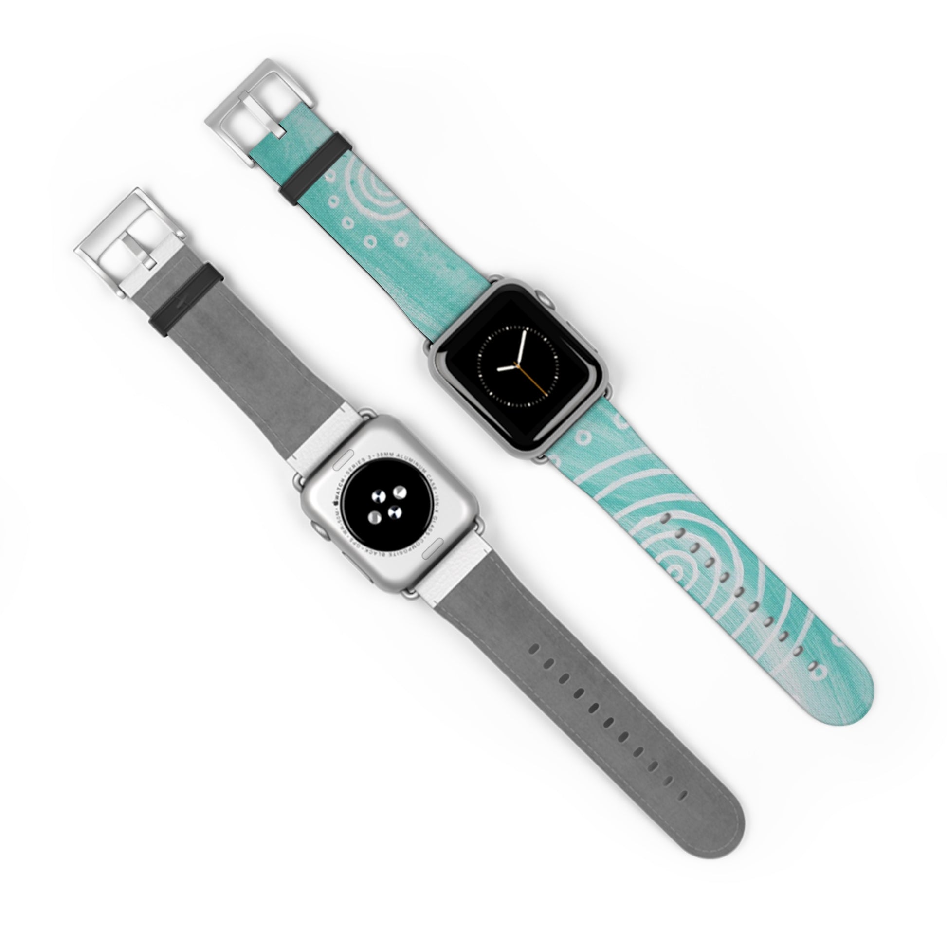 Boho Chic Watch Band - Turquoise Swirl Design