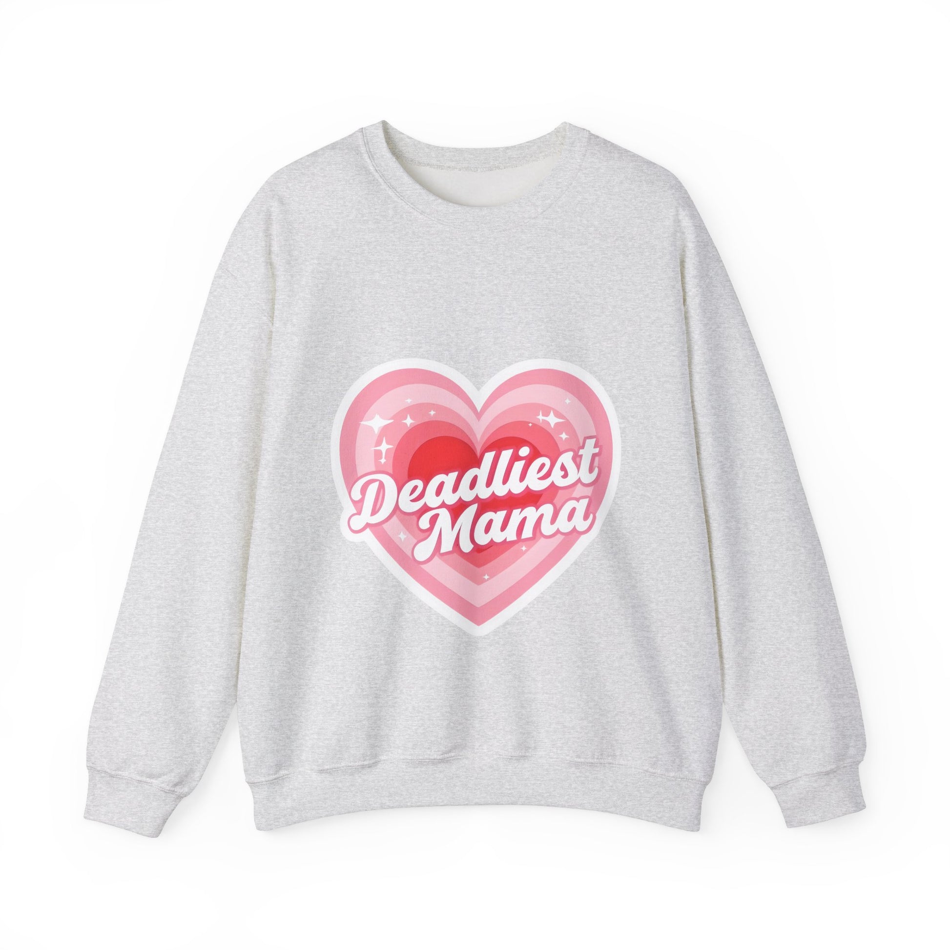 Deadliest Mama (Pink Heart) Crewneck Sweatshirt - Various Colours