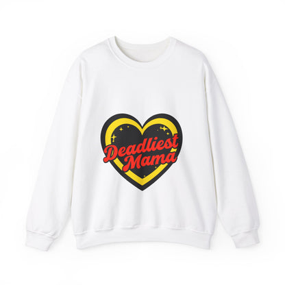 Deadliest Mama Unisex Heavy Blend Crewneck Sweatshirt