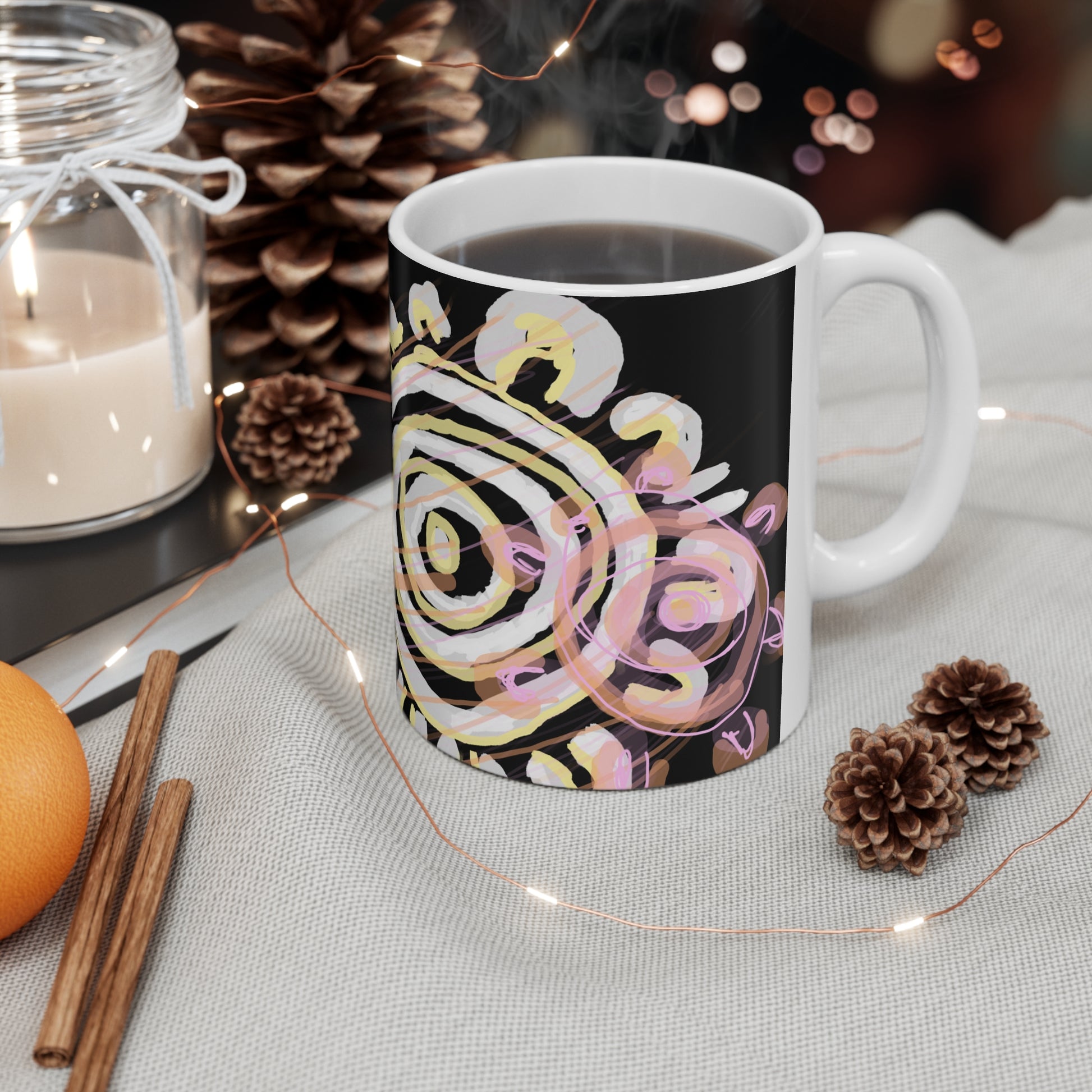 Ceramic Coffee Mug - Mother & Daughter by Ebony Allen