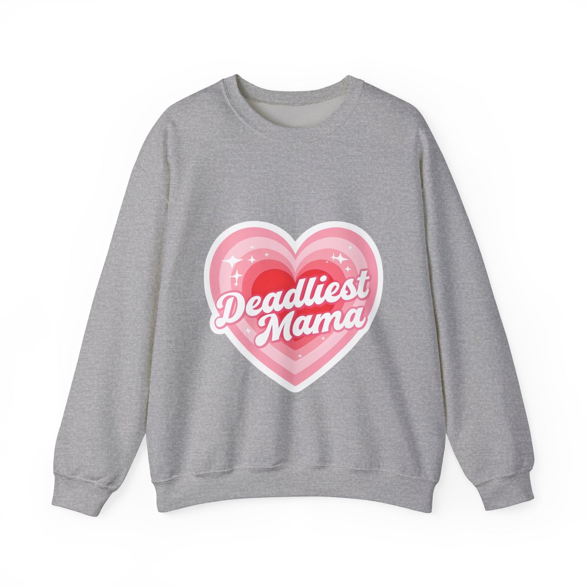 Deadliest Mama (Pink Heart) Crewneck Sweatshirt - Various Colours