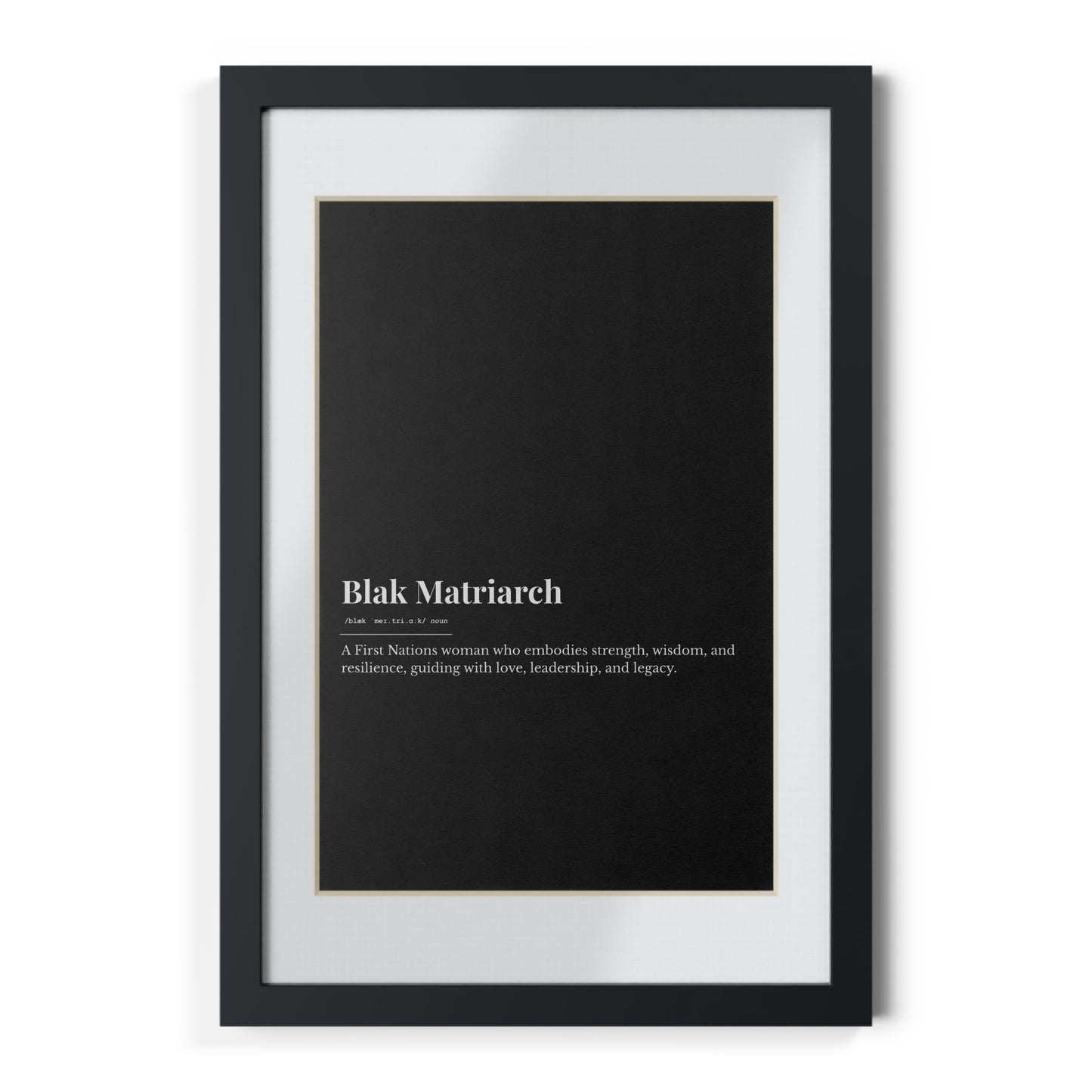 Framed Print - Blak Matriarch
