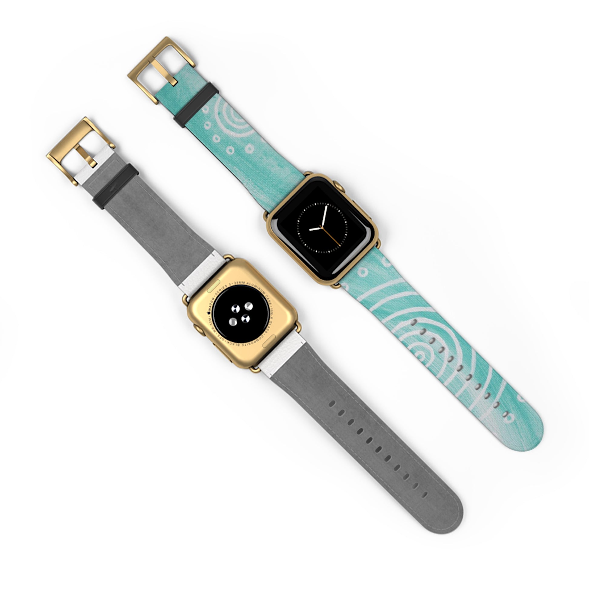 Boho Chic Watch Band - Turquoise Swirl Design