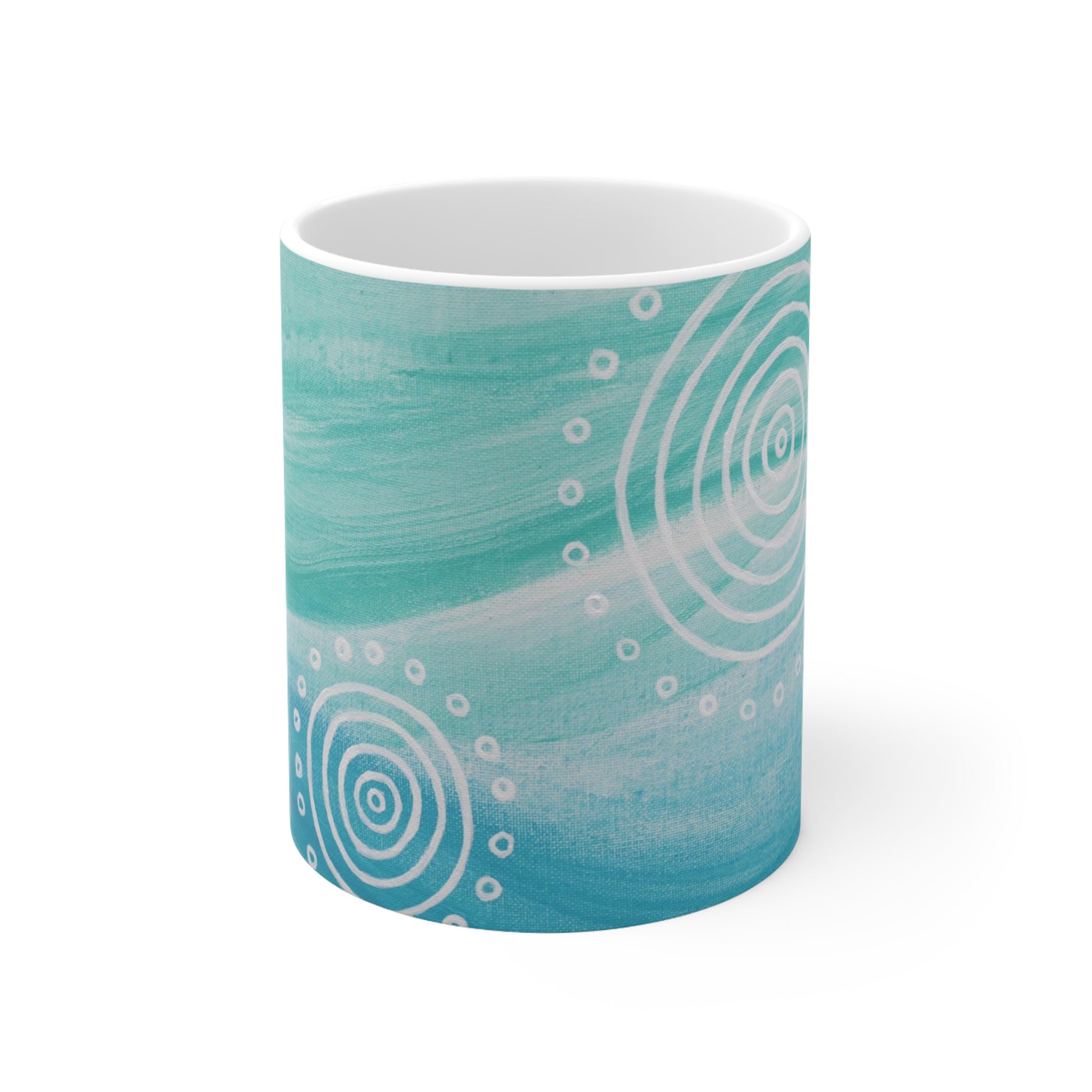 Ceramic Coffee Mug - Ebb & Flow by Linda Davidson