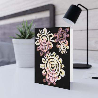 Blank Greeting Card - Mother & Daughter by Ebony Allen