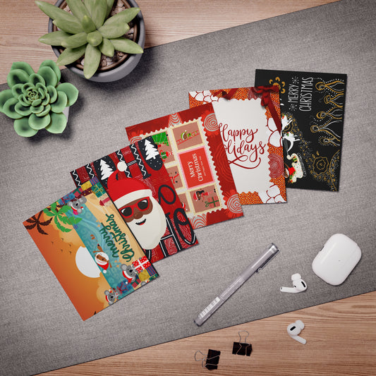 Multi-Design Little Big Sista Christmas Cards (5-Pack)