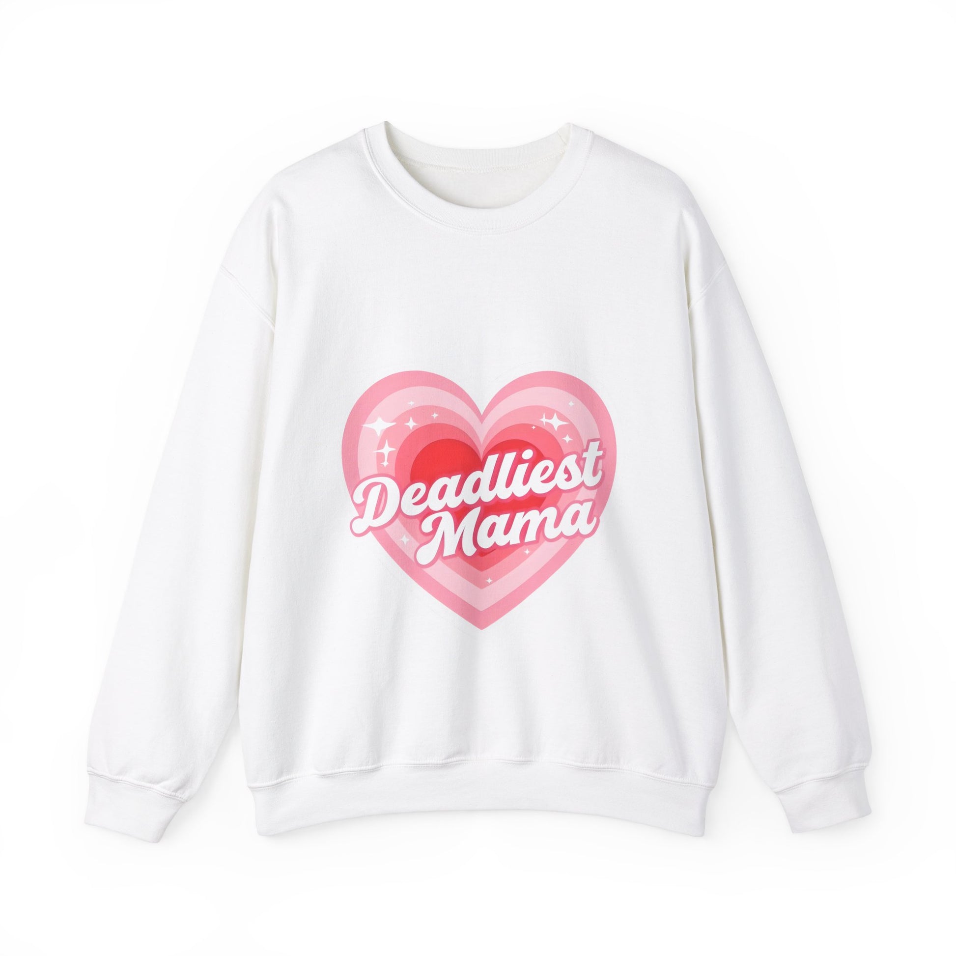 Deadliest Mama (Pink Heart) Crewneck Sweatshirt - Various Colours