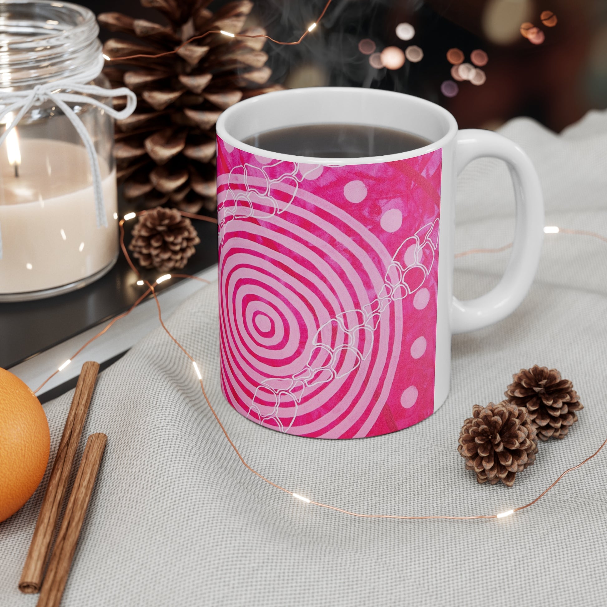 Ceramic Coffee Mug - Seven Sisters by Linda