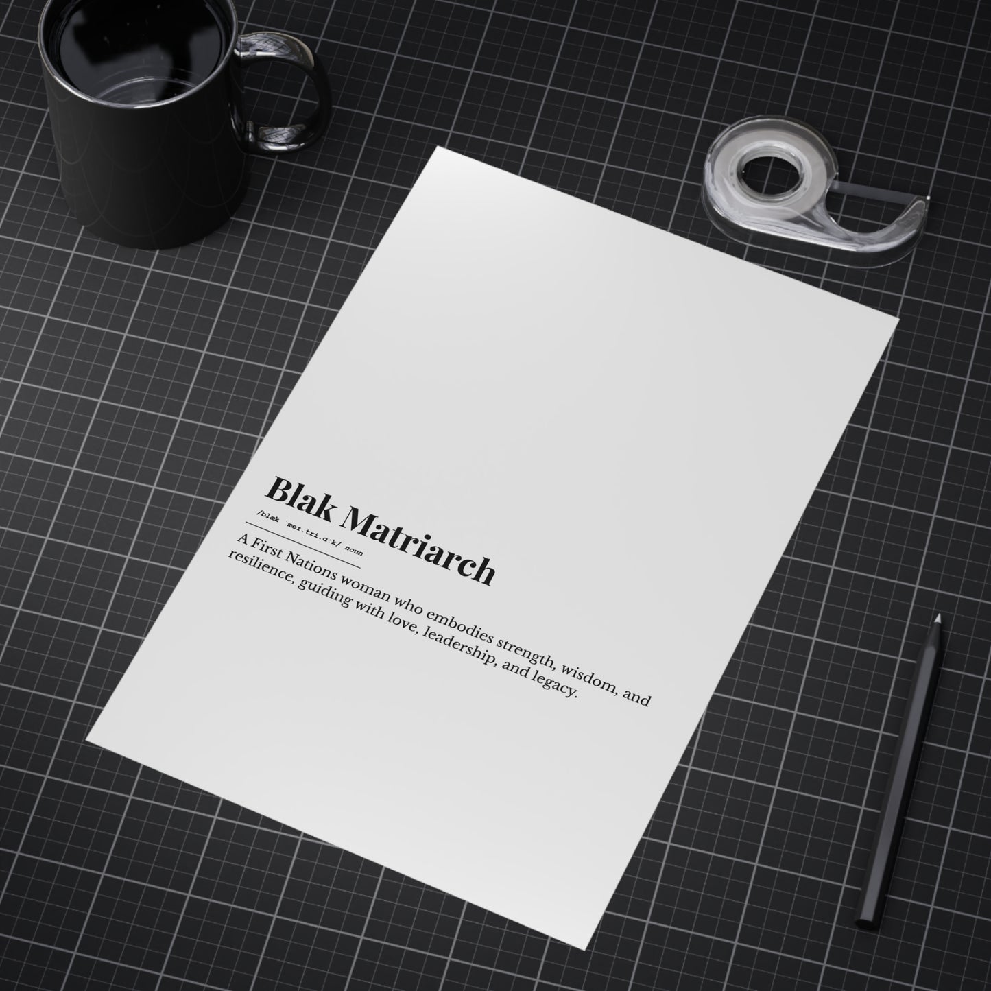 Small Unframed Prints - Blak Matriarch
