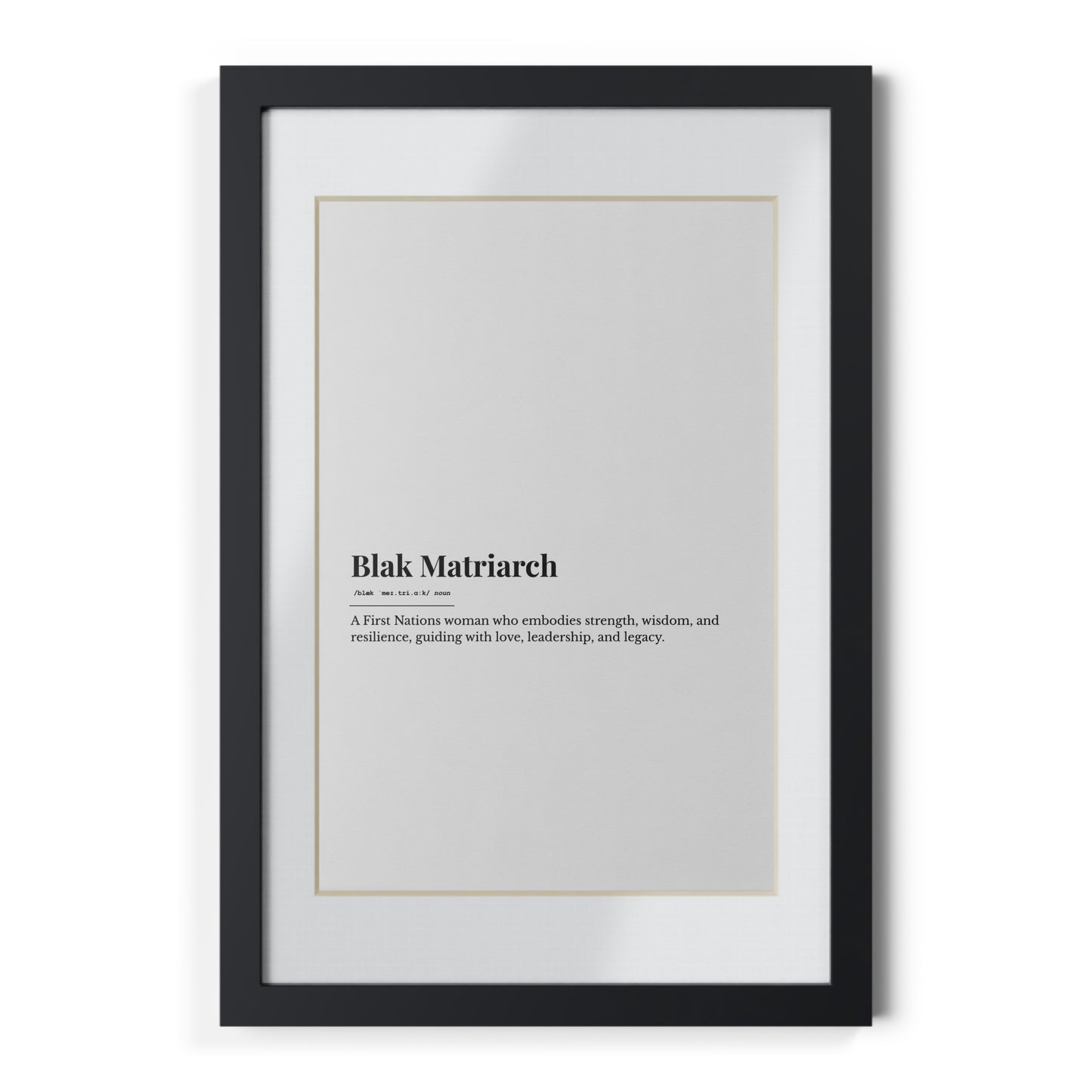 Framed Print - Blak Matriarch