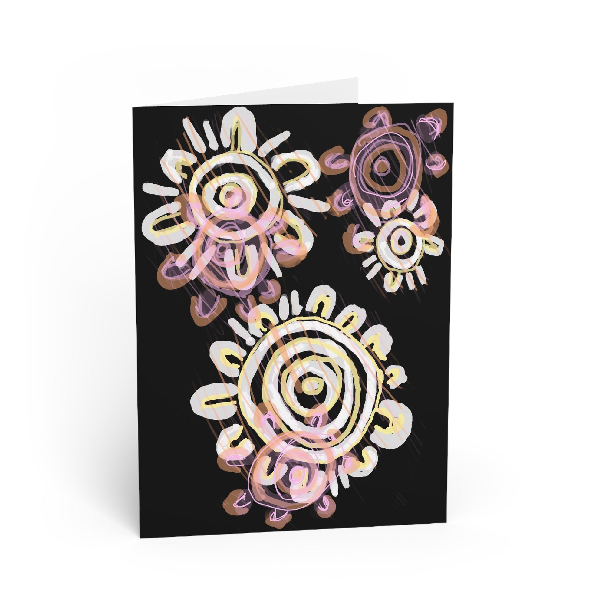 Blank Greeting Card - Mother & Daughter by Ebony Allen