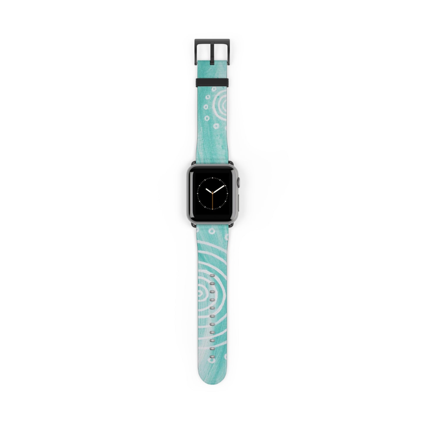 Boho Chic Watch Band - Turquoise Swirl Design
