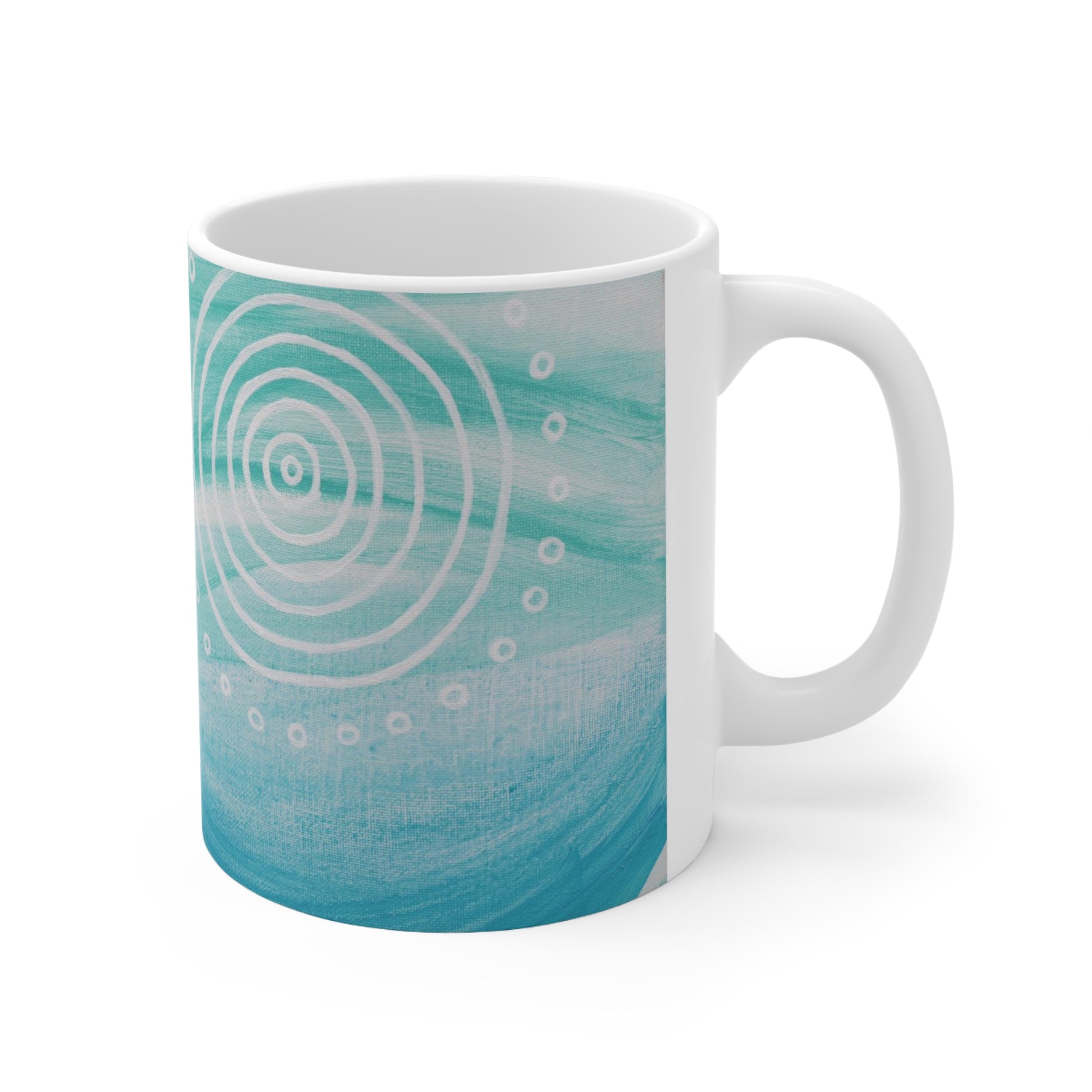 Ceramic Coffee Mug - Ebb & Flow by Linda Davidson