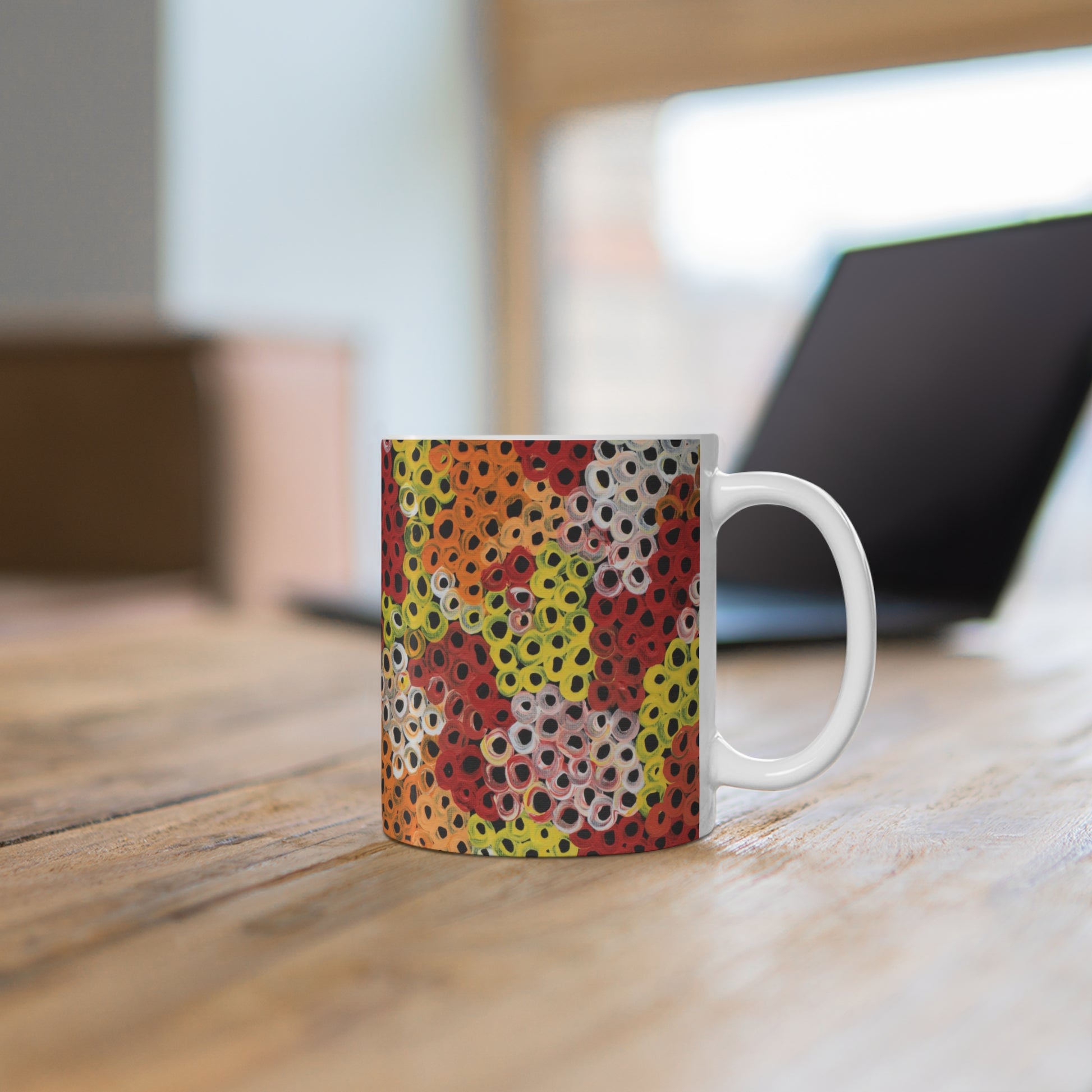 Ceramic Coffee Mug - Untitled by Linda Davidson