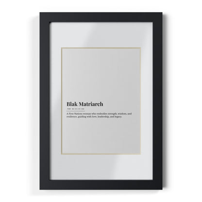 Framed Print - Blak Matriarch
