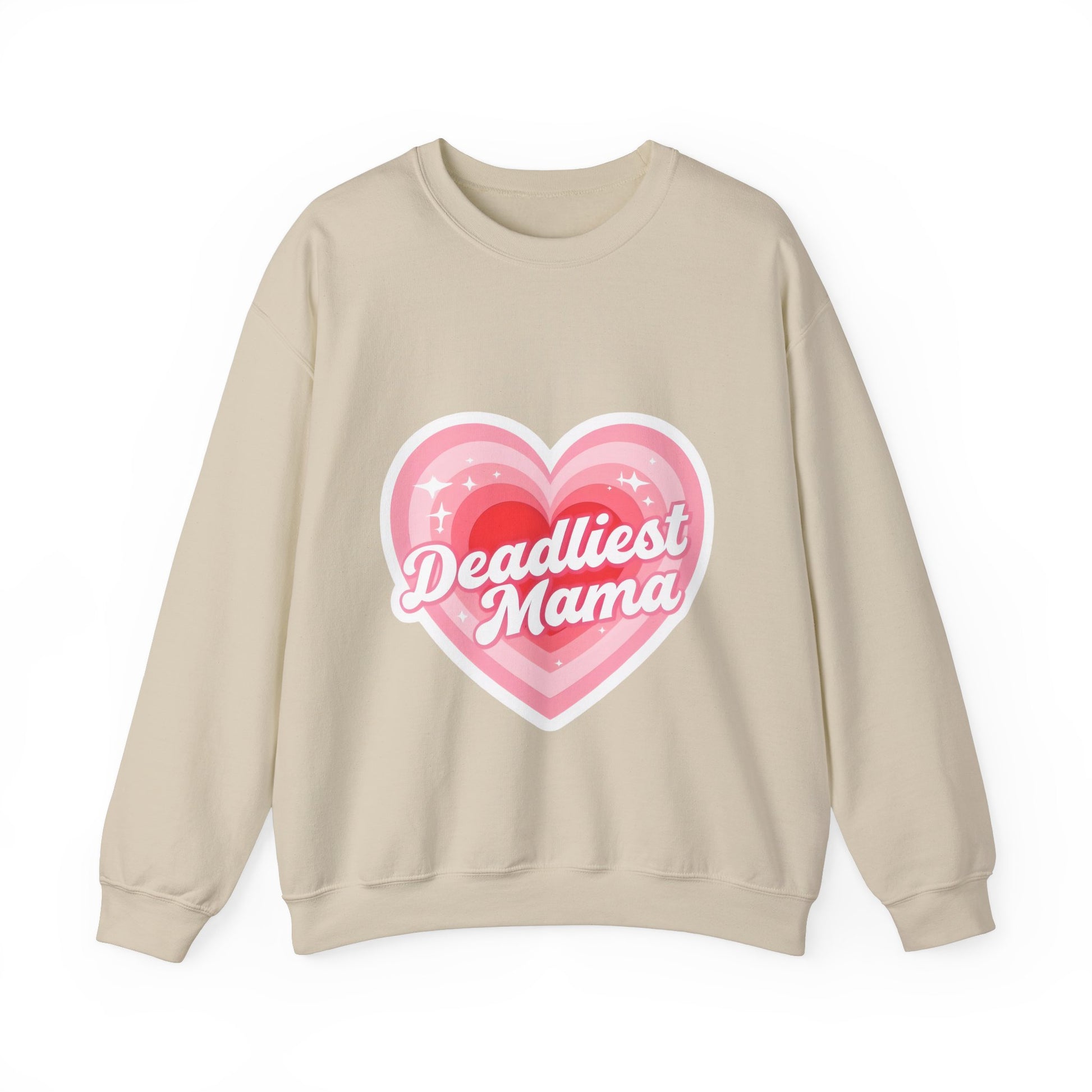 Deadliest Mama (Pink Heart) Crewneck Sweatshirt - Various Colours